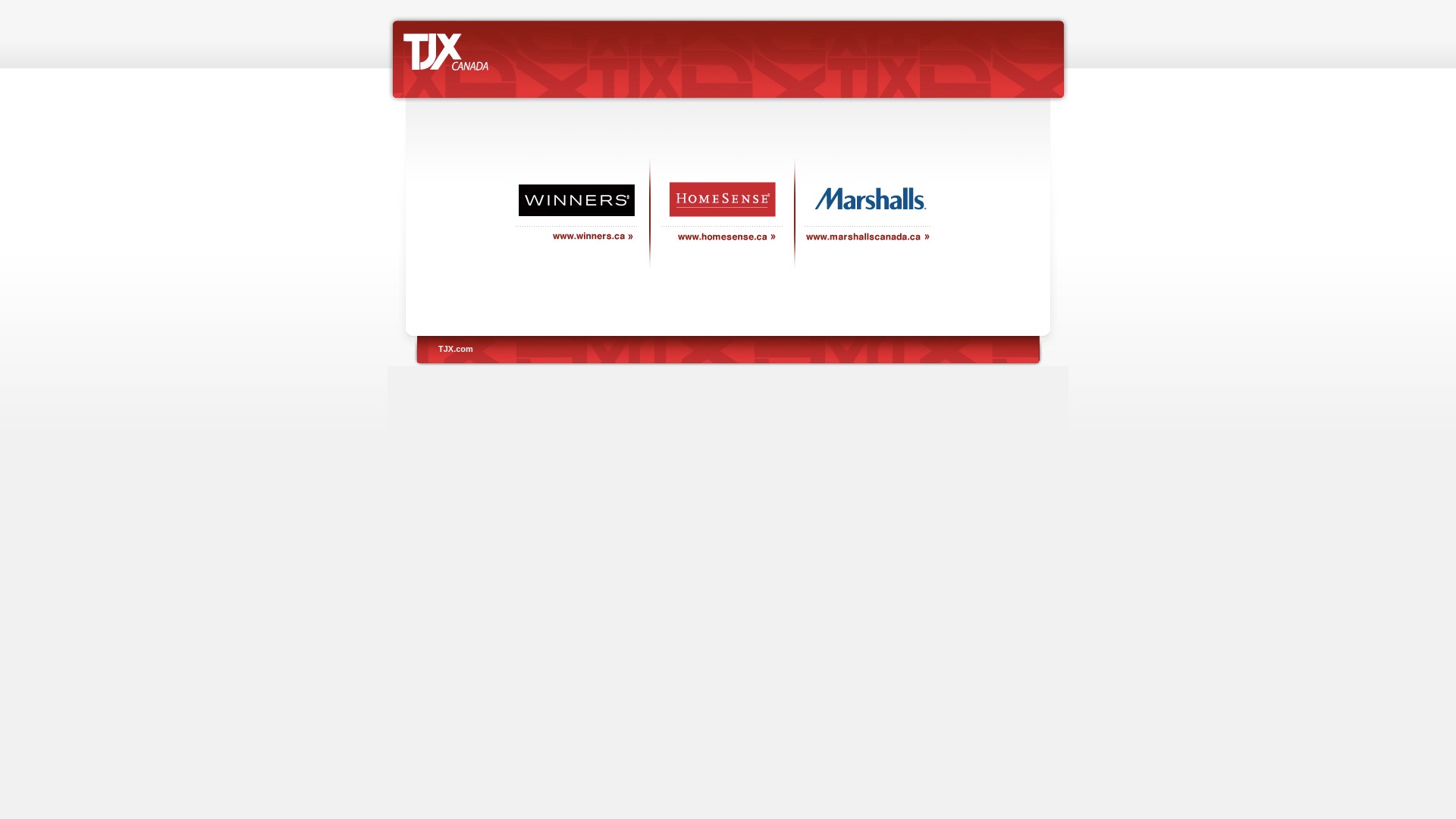 Screenshot of tjxcanada.ca