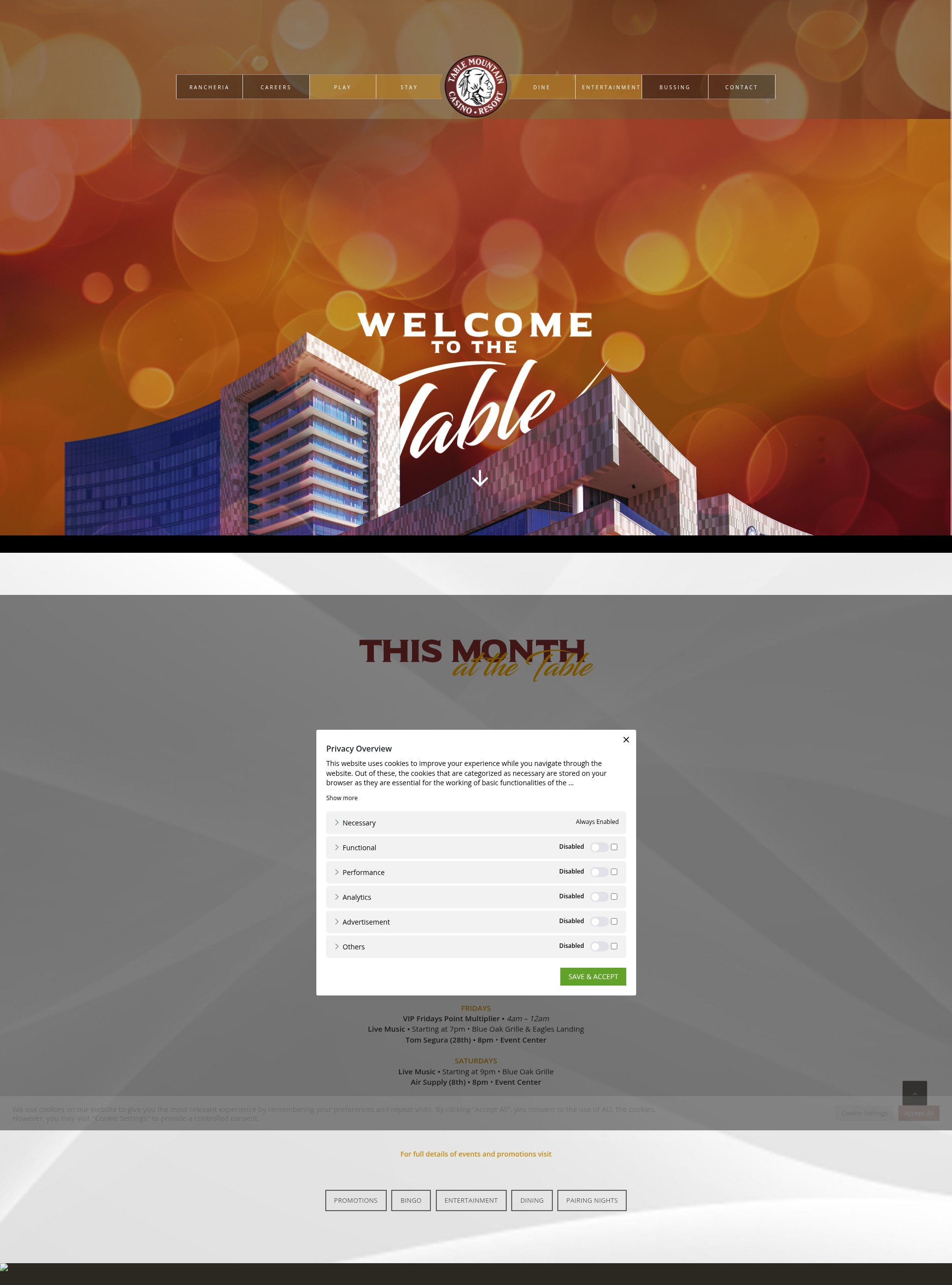 Screenshot of tmcasino.com