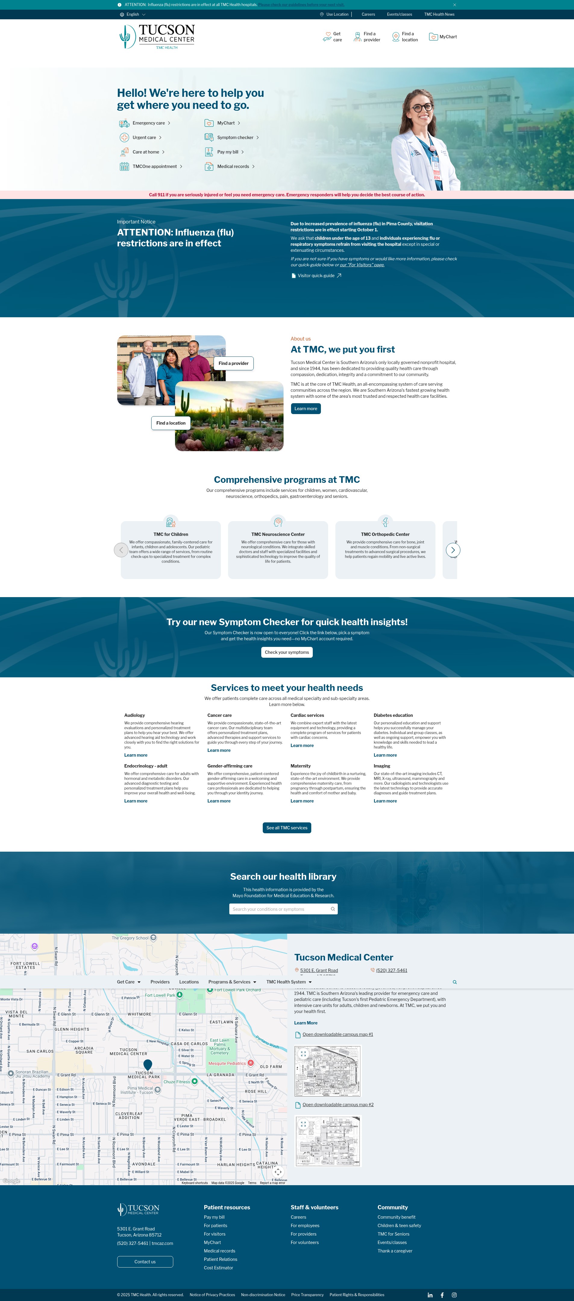 Screenshot of tmcaz.com