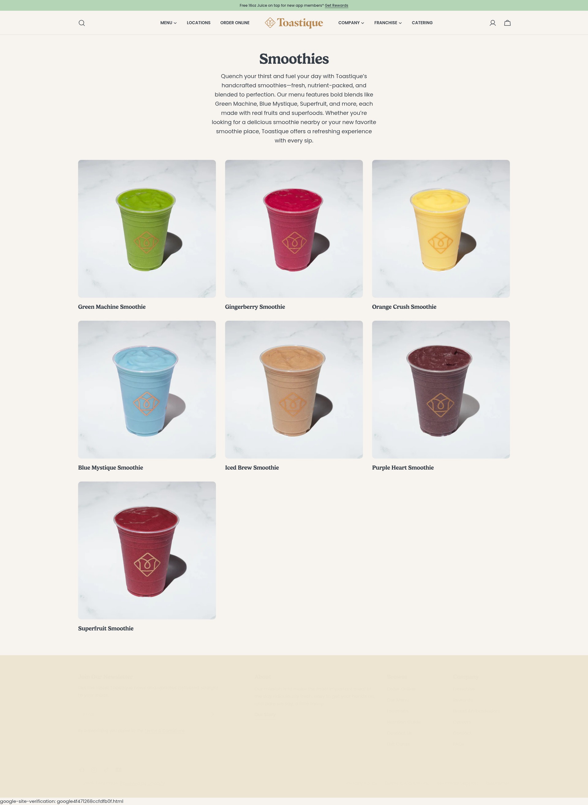 Screenshot of toastique.com