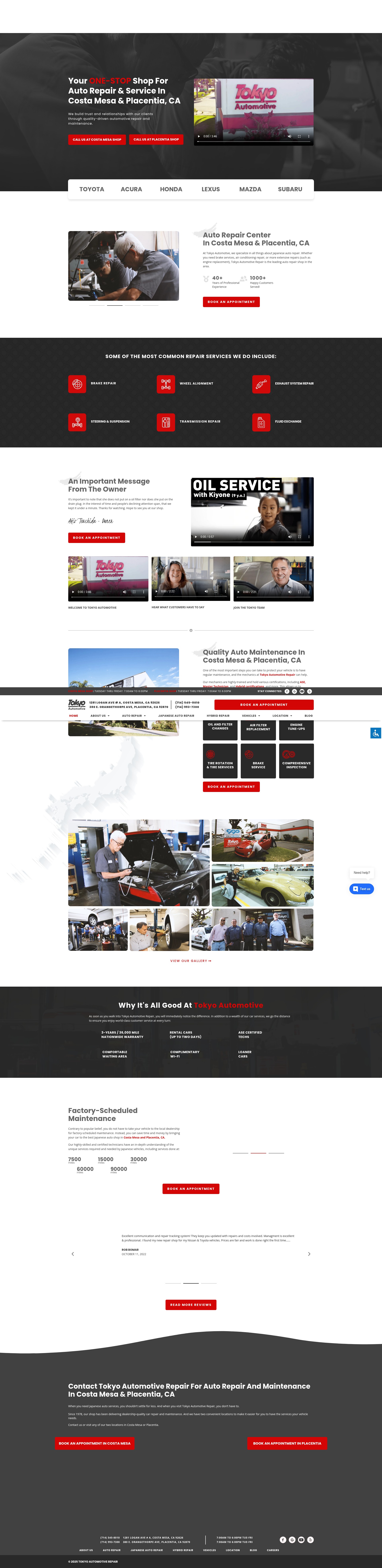 Screenshot of tokyoautomotive.com