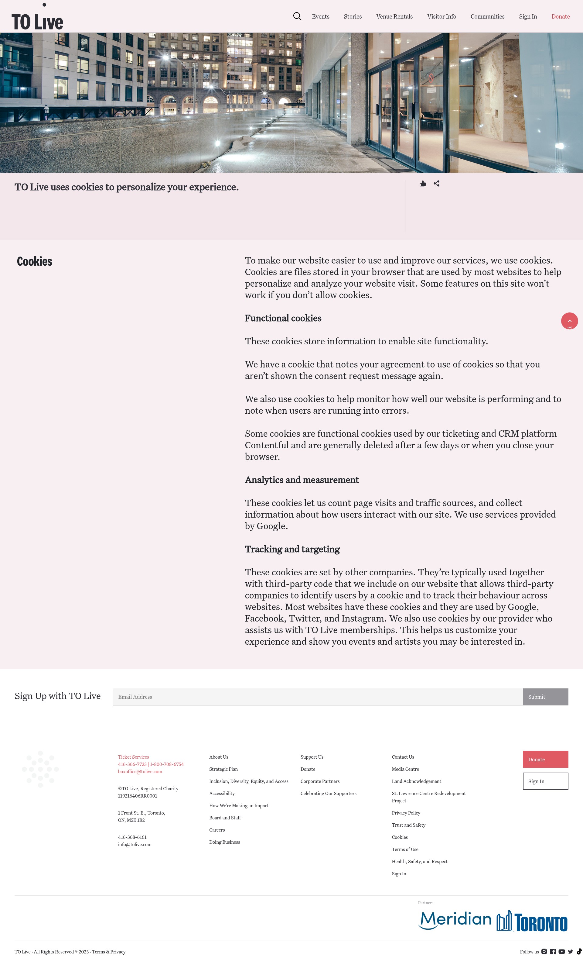 Screenshot of tolive.com