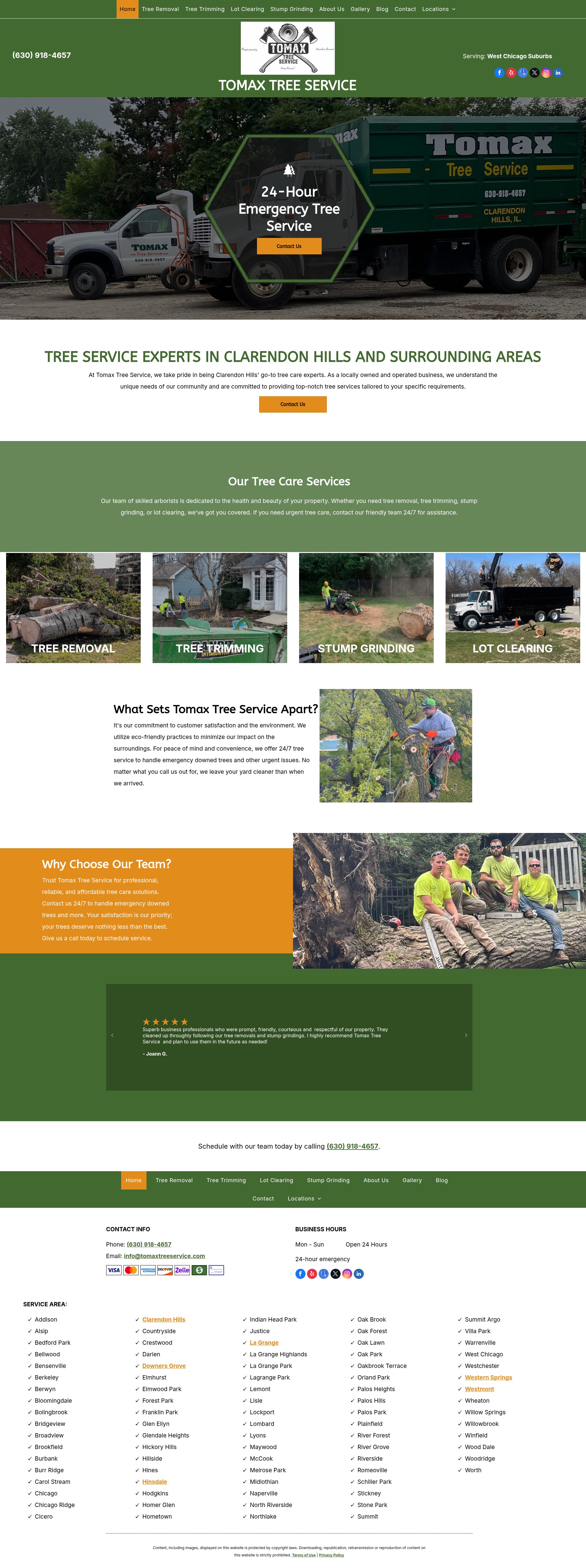 Screenshot of tomaxtreeservice.com