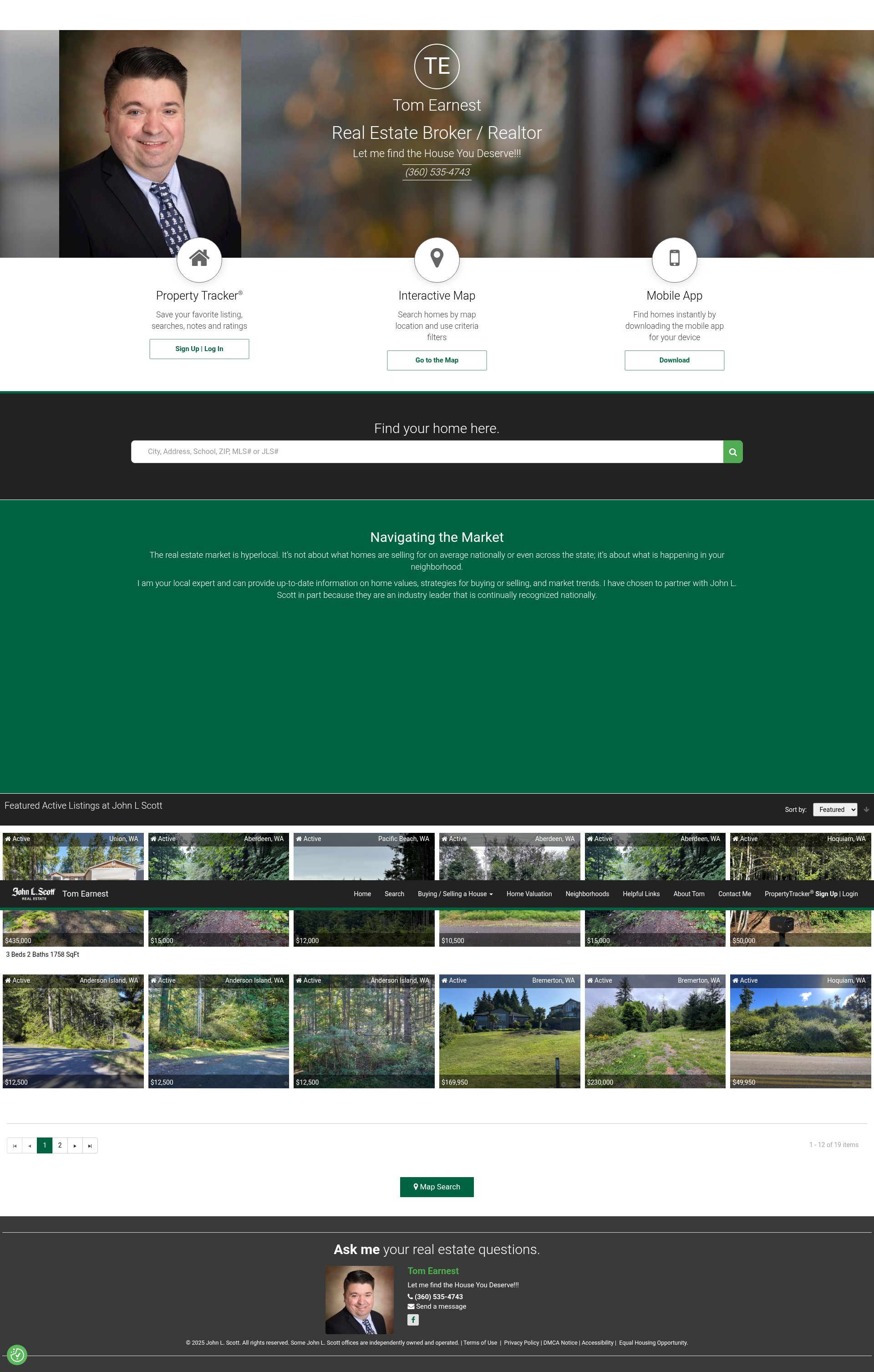 Screenshot of tomearnest.johnlscott.com