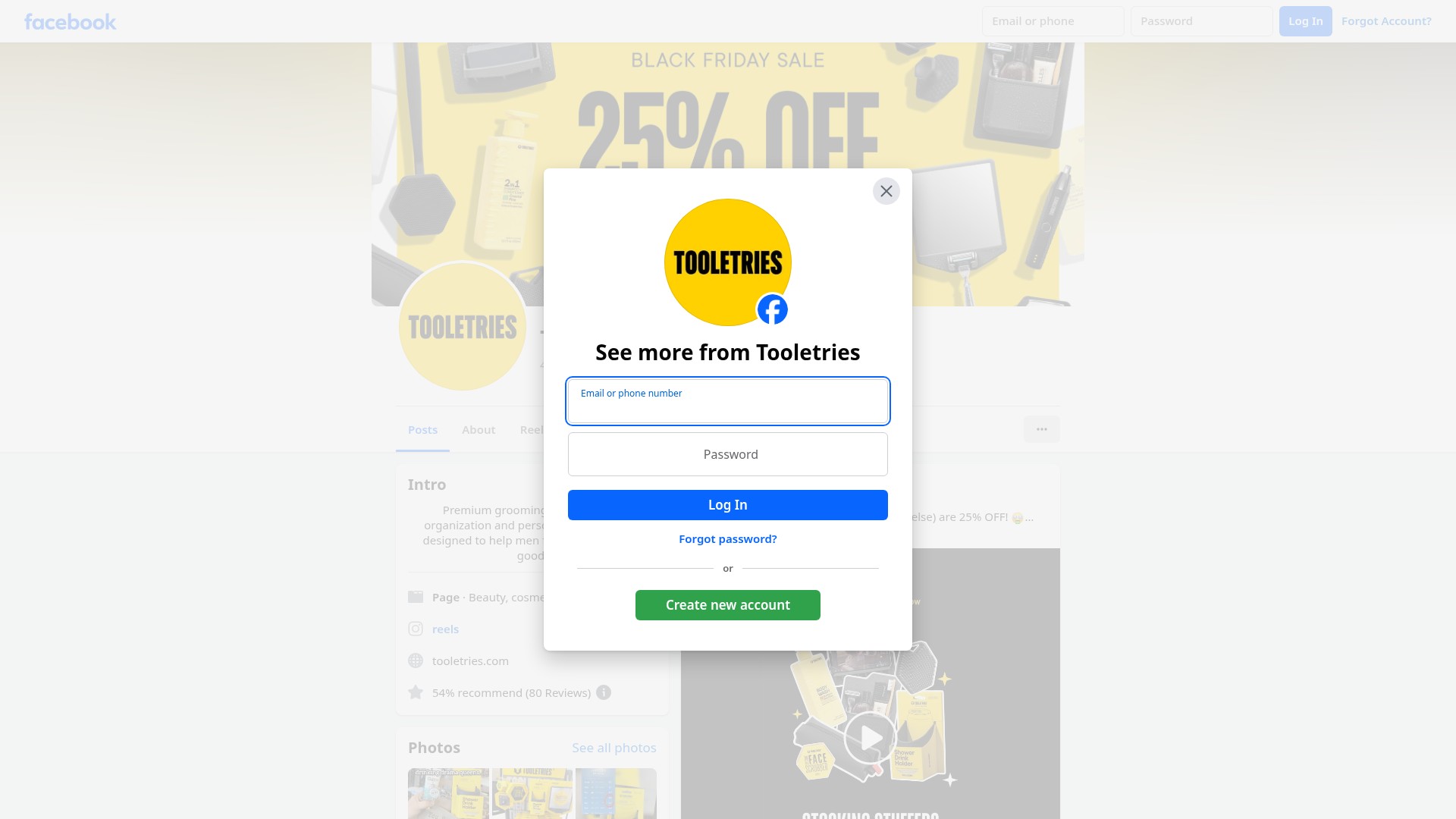 Screenshot of tooletries.com.au