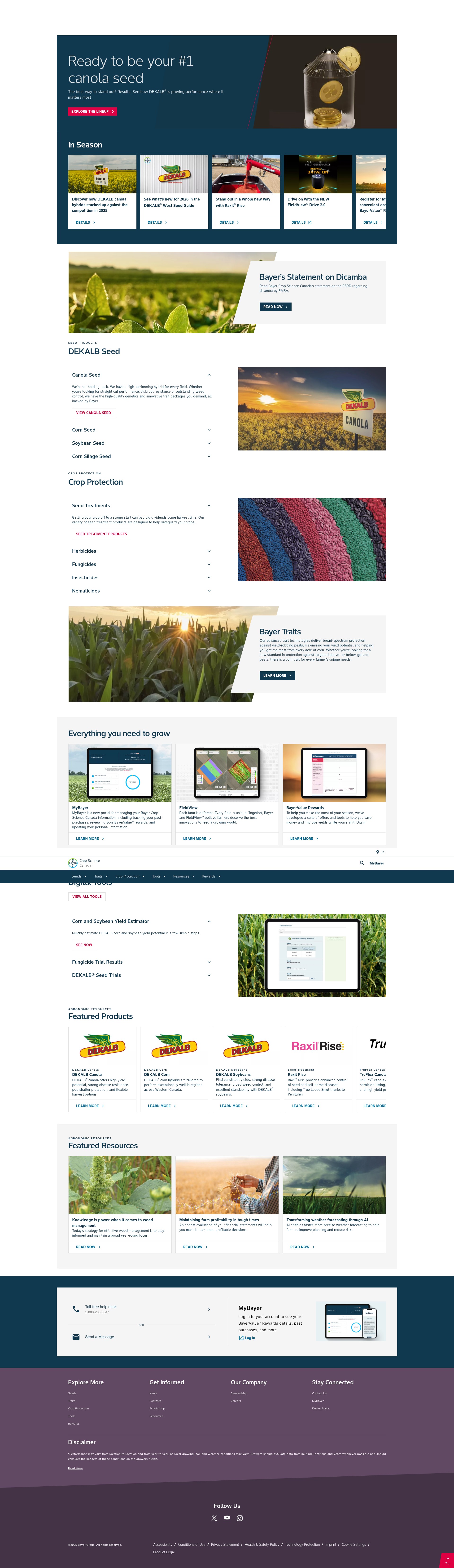 Screenshot of tools.bayer.ca