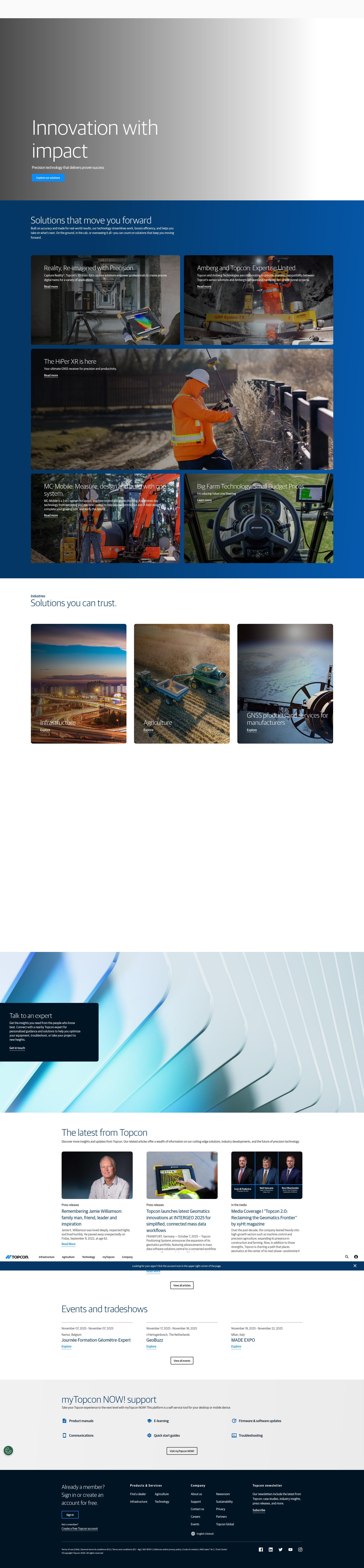 Screenshot of topconpositioning.com