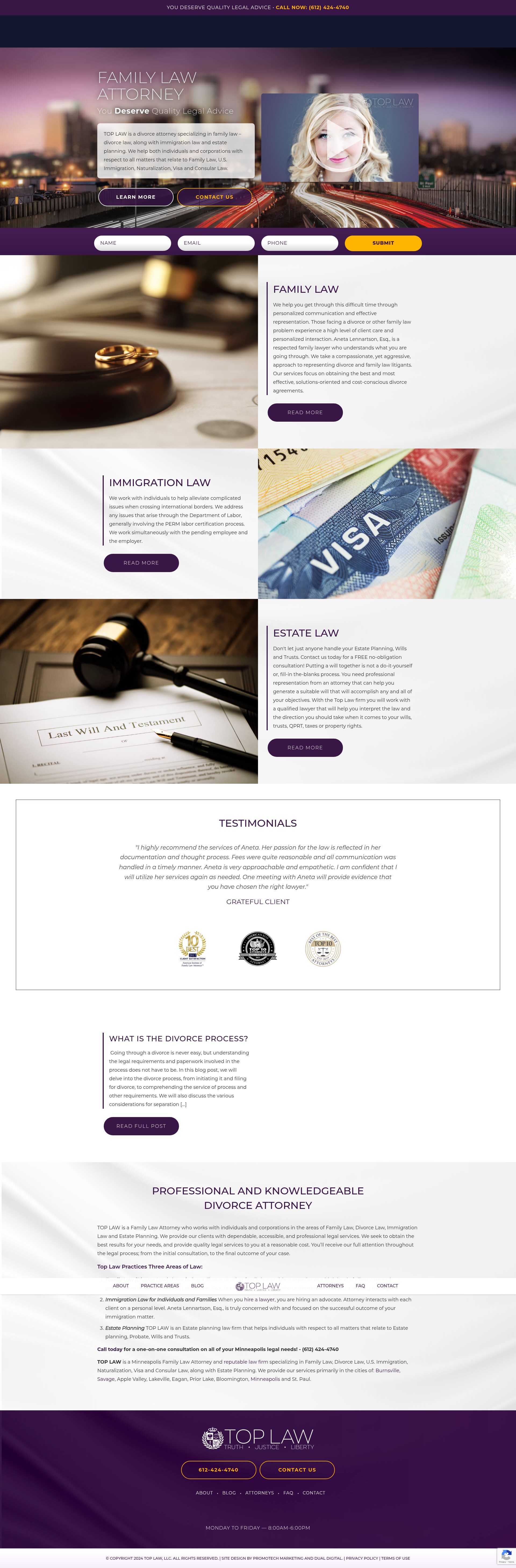 Screenshot of toporowskalaw.com