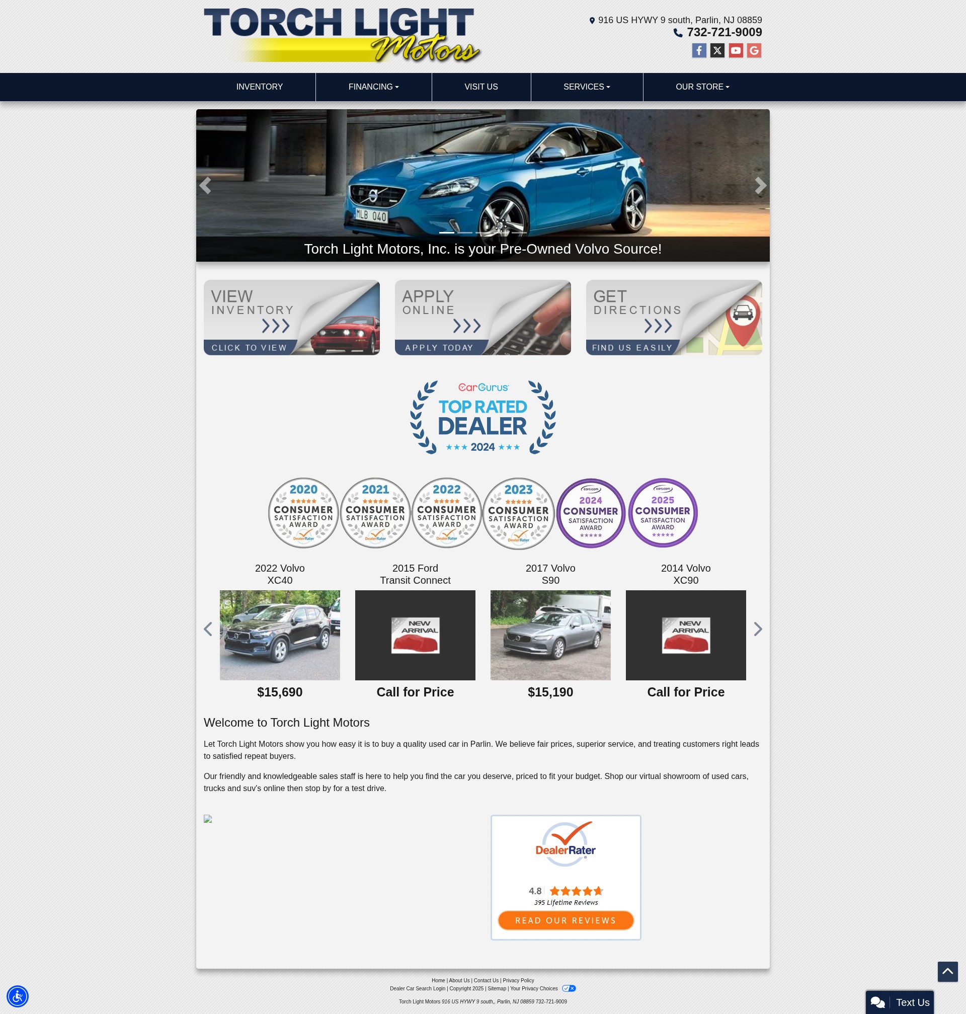 Screenshot of torchlightmotors.com