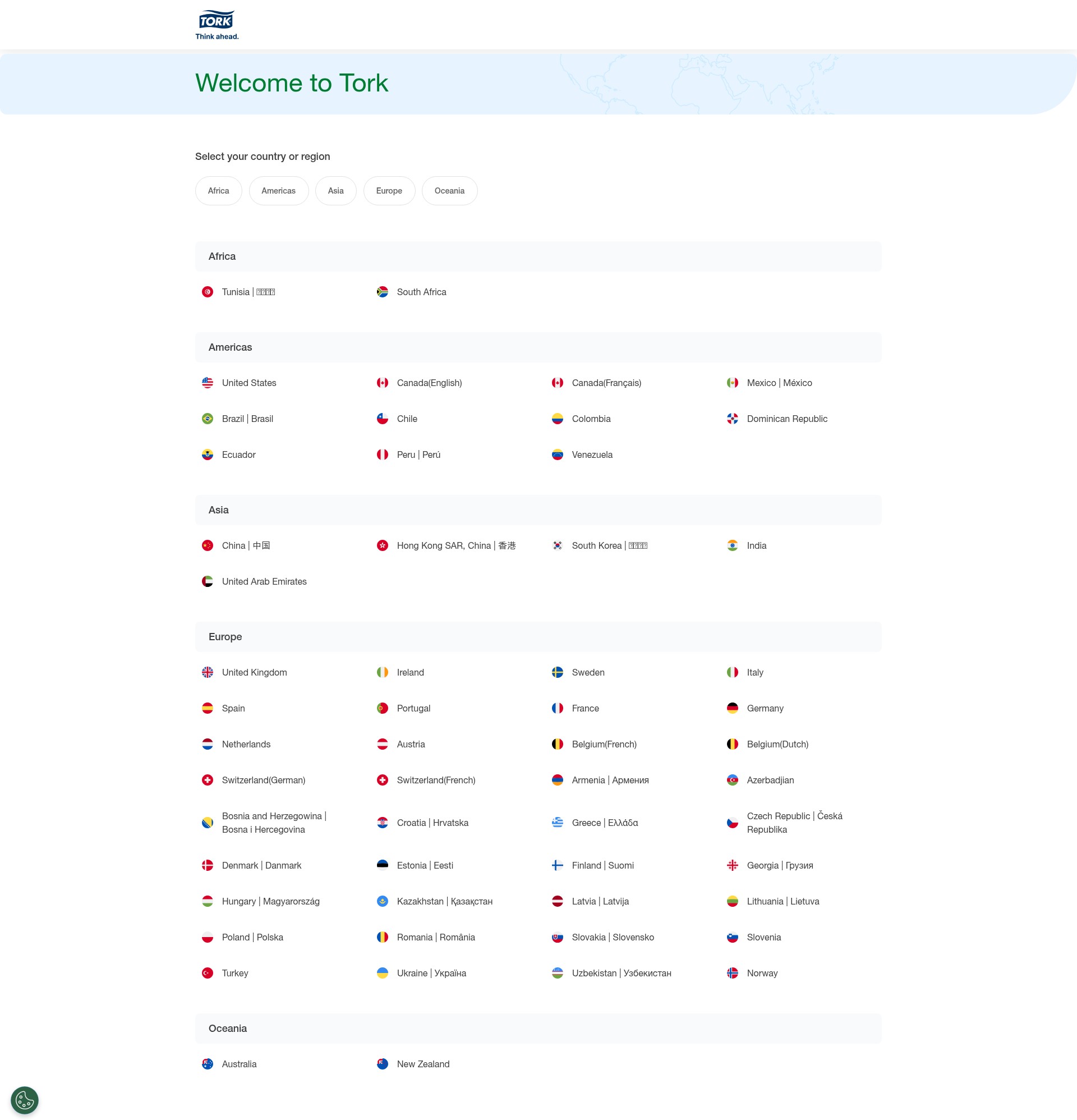 Screenshot of torkglobal.com