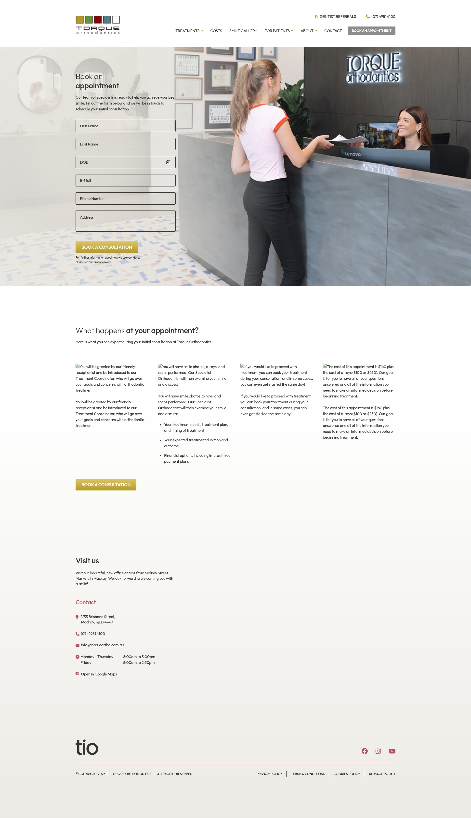 Screenshot of torqueortho.com.au