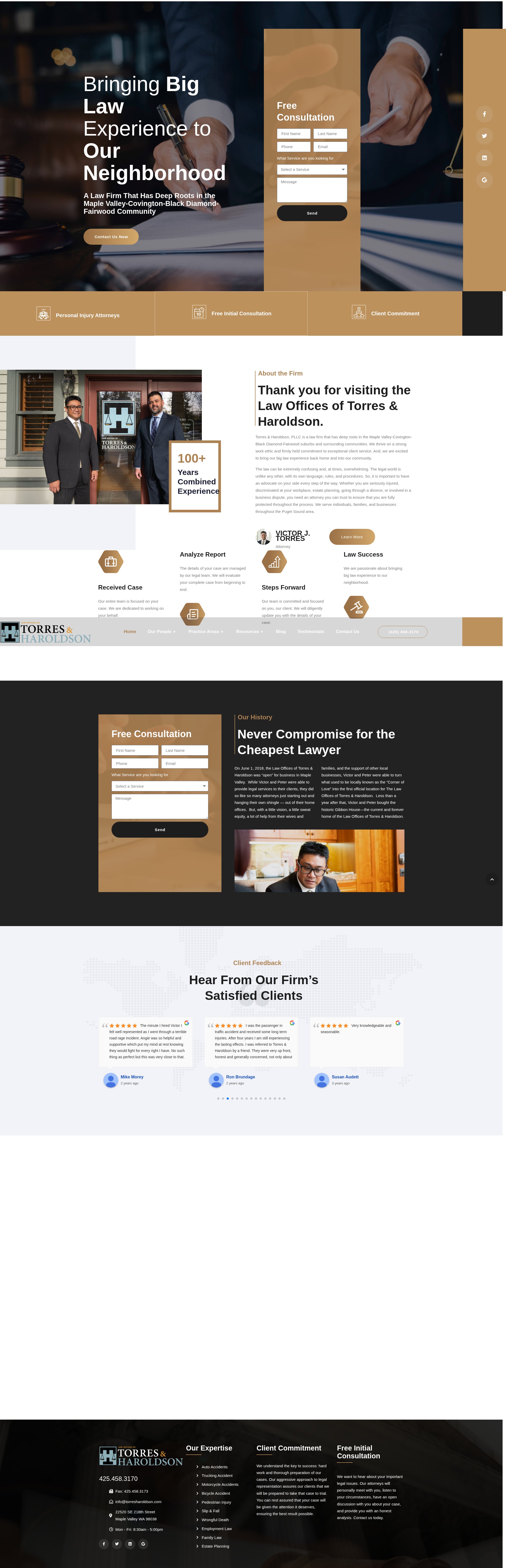 Screenshot of torresharoldson.com