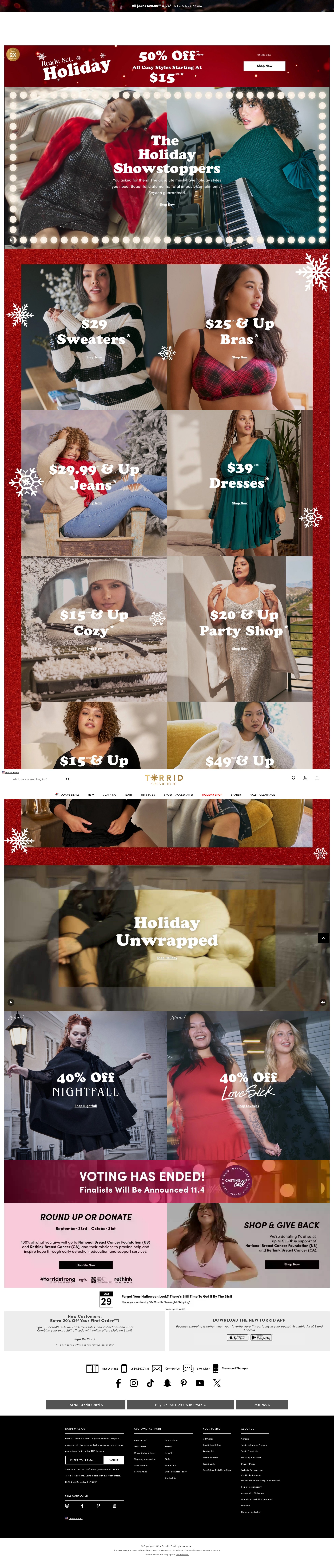 Screenshot of torrid.com