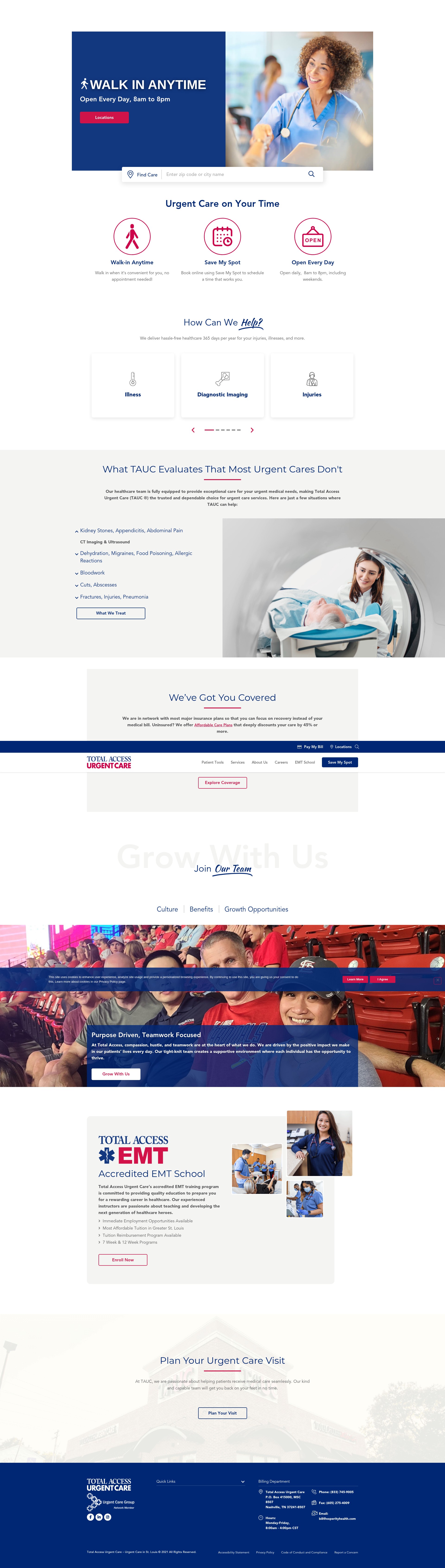 Screenshot of totalaccessurgentcare.com