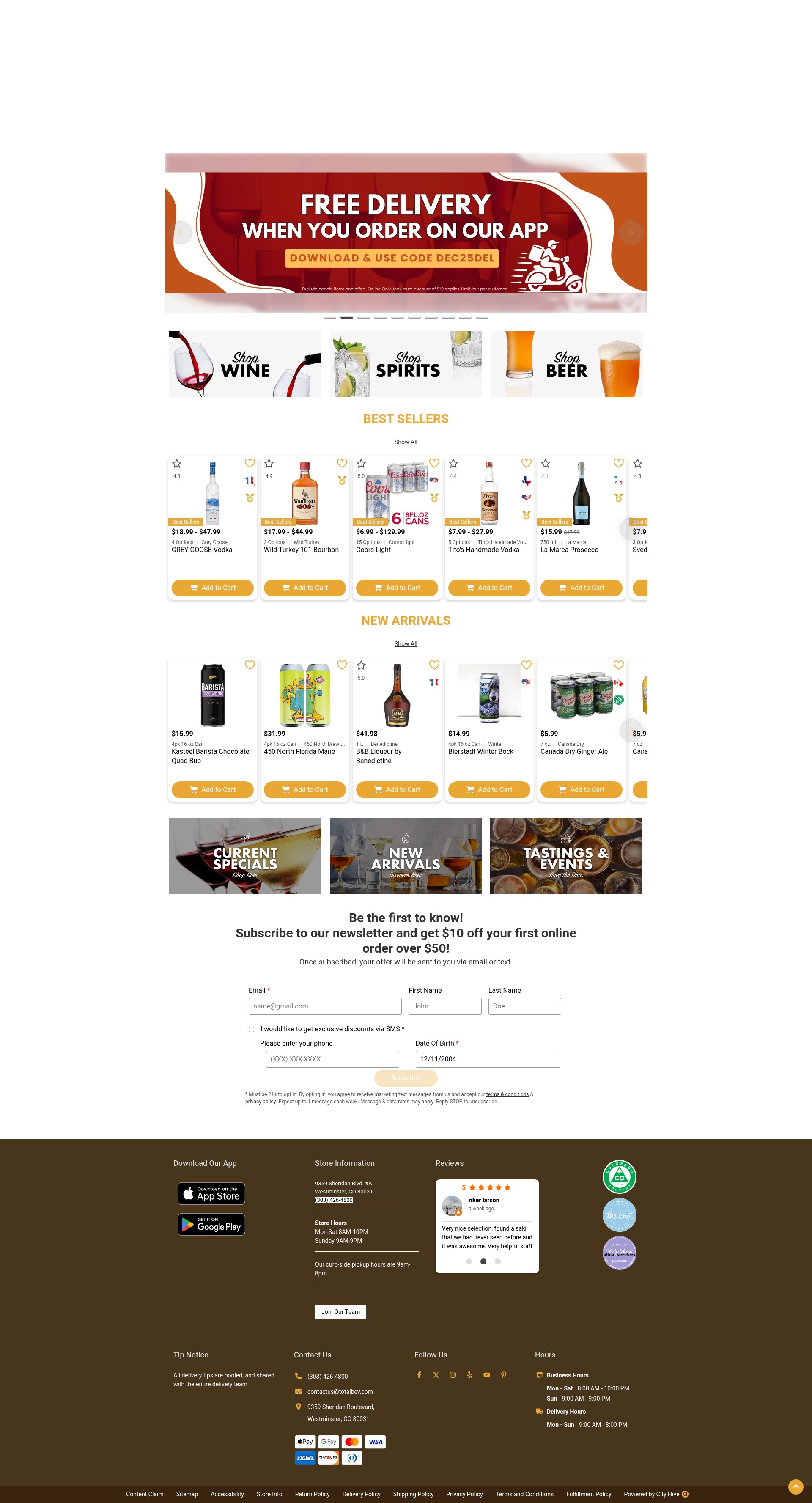 Screenshot of totalbev.com