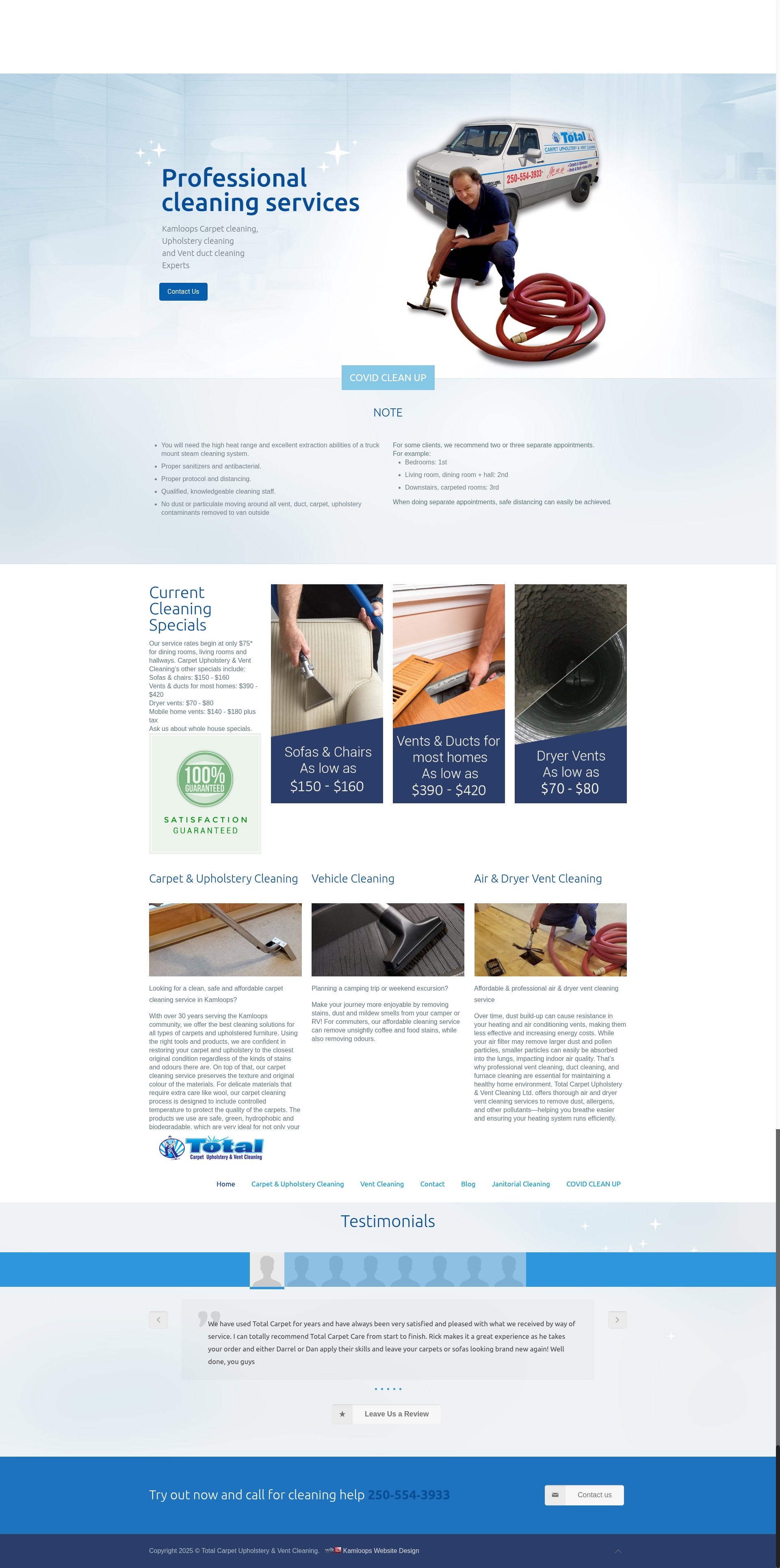Screenshot of totalcleaningkamloops.ca
