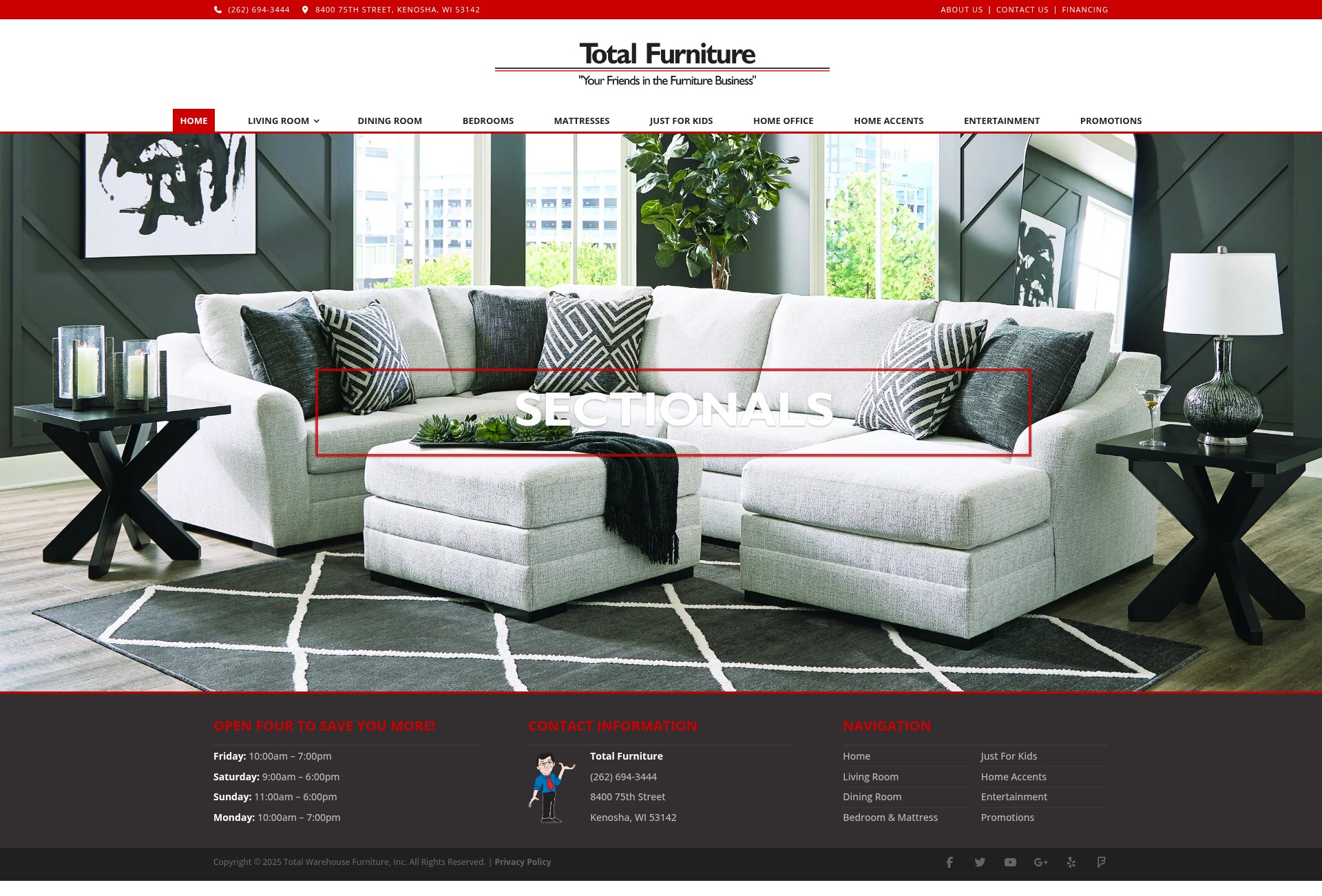 Screenshot of totalfurniture.com