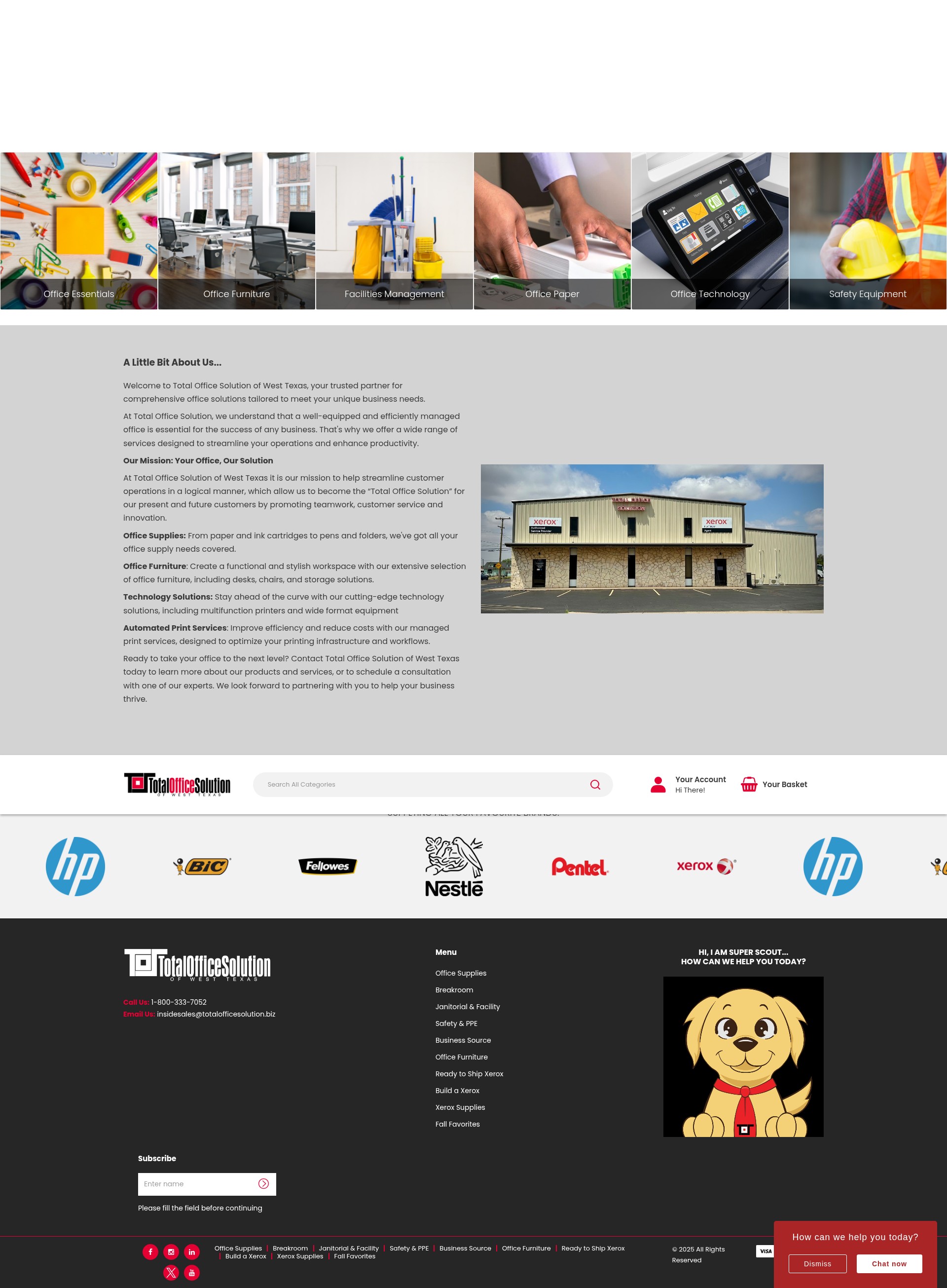 Screenshot of totalofficesolution.biz