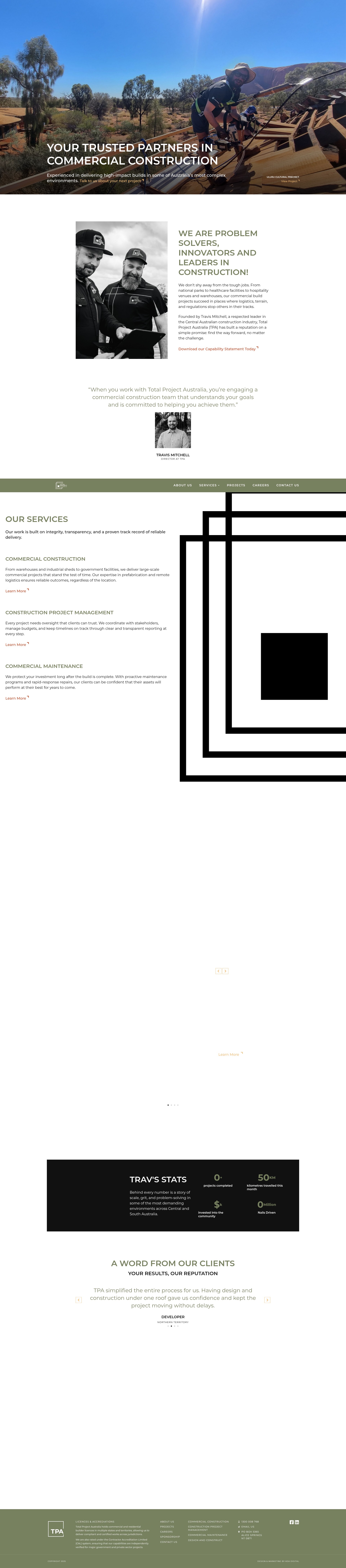 Screenshot of totalprojectaustralia.com.au