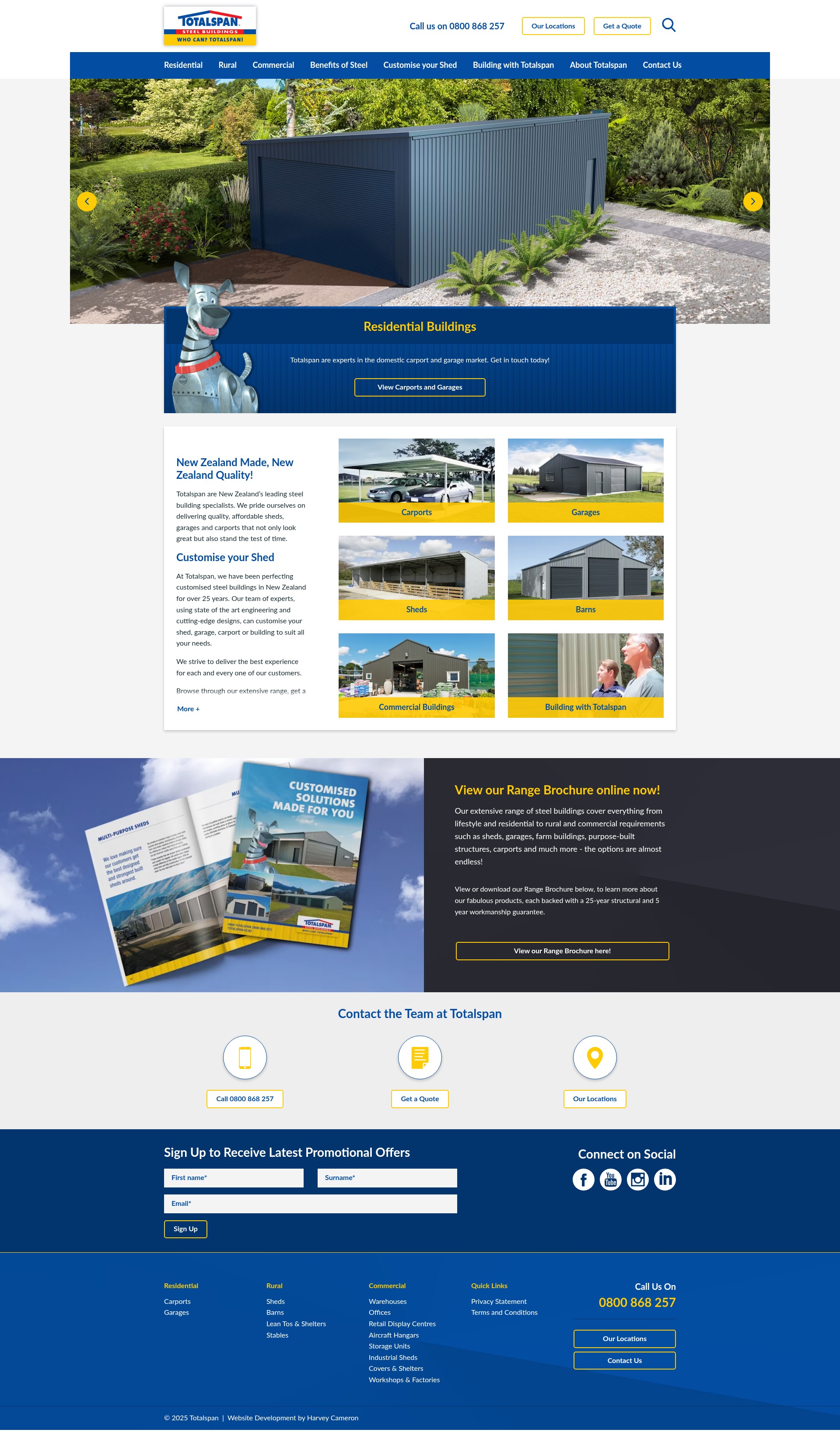 Screenshot of totalspan.co.nz