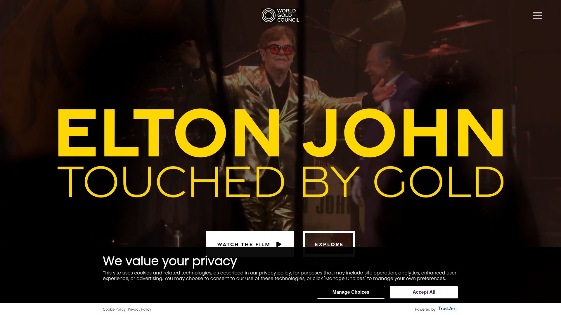 Screenshot of touchedby.gold.org