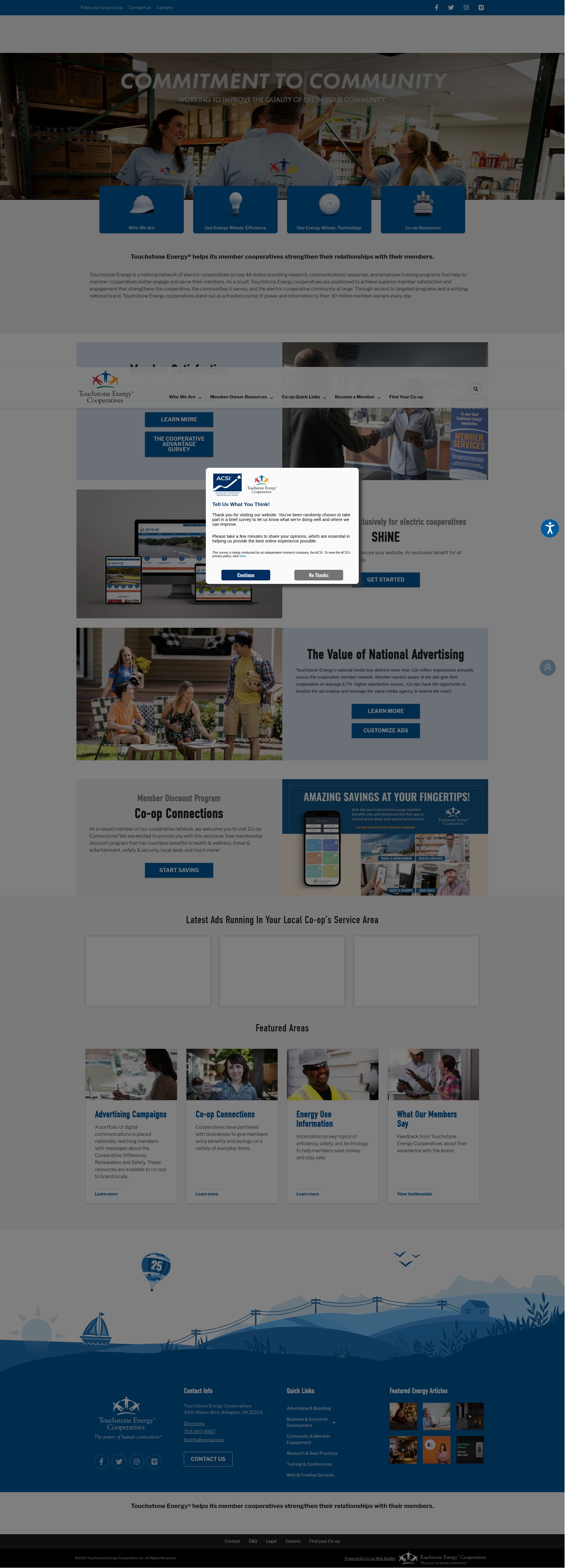 Screenshot of touchstoneenergy.com