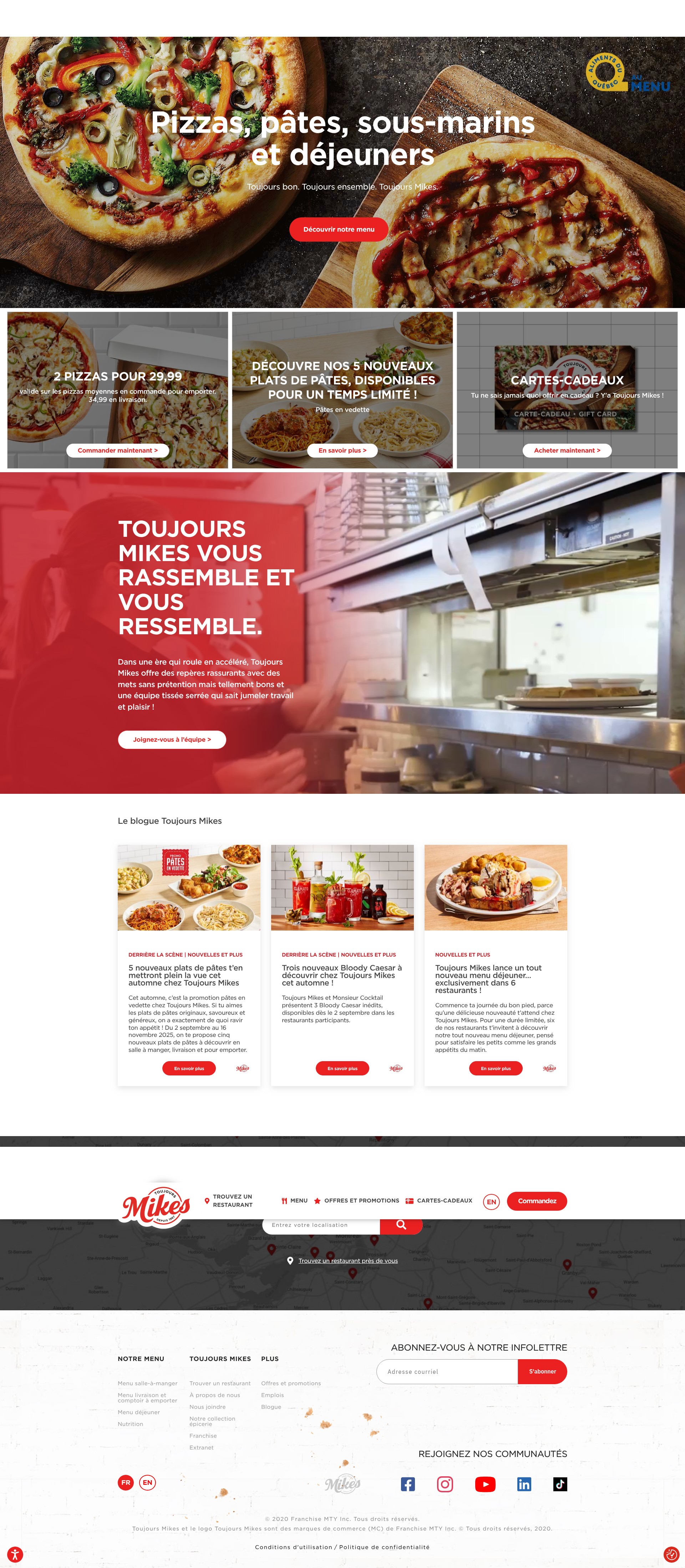 Screenshot of toujoursmikes.ca