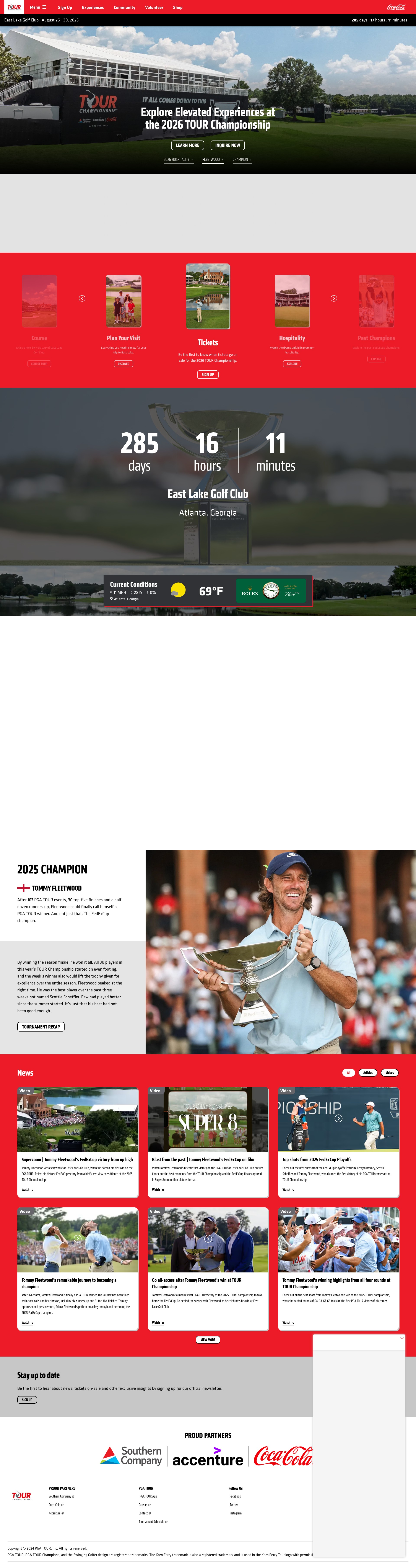 Screenshot of tourchampionship.com