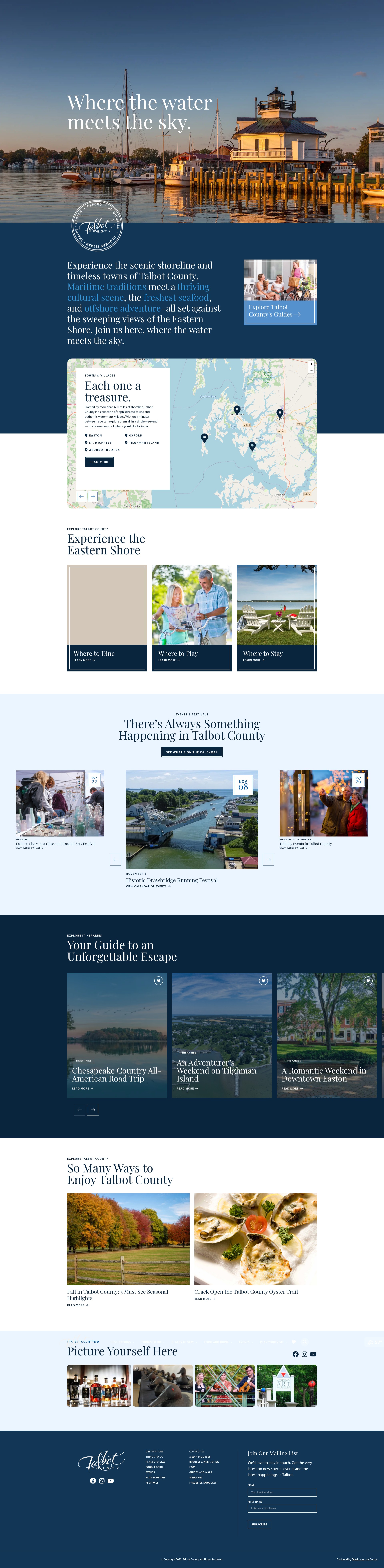 Screenshot of tourtalbot.org