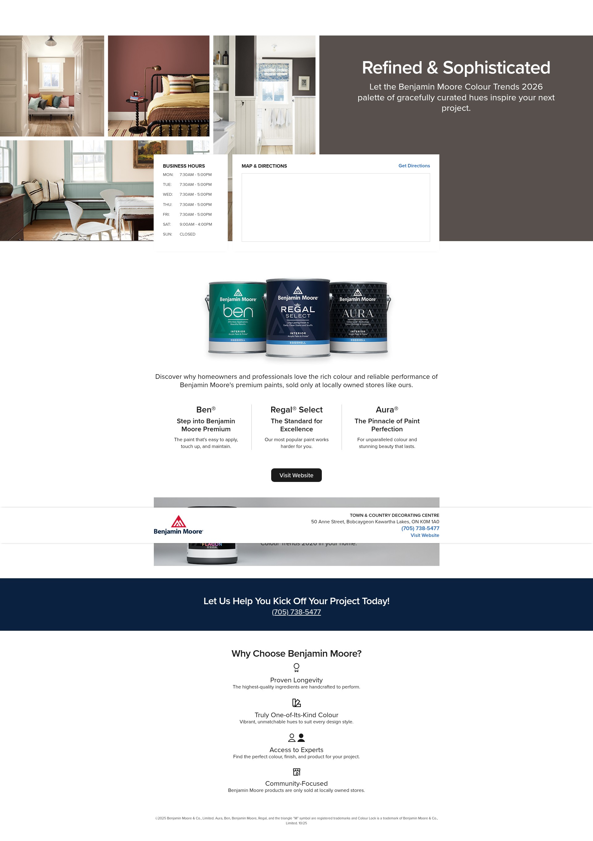 Screenshot of town-country-decorating-centre--10007706.cae.benjaminmoorelocal.com