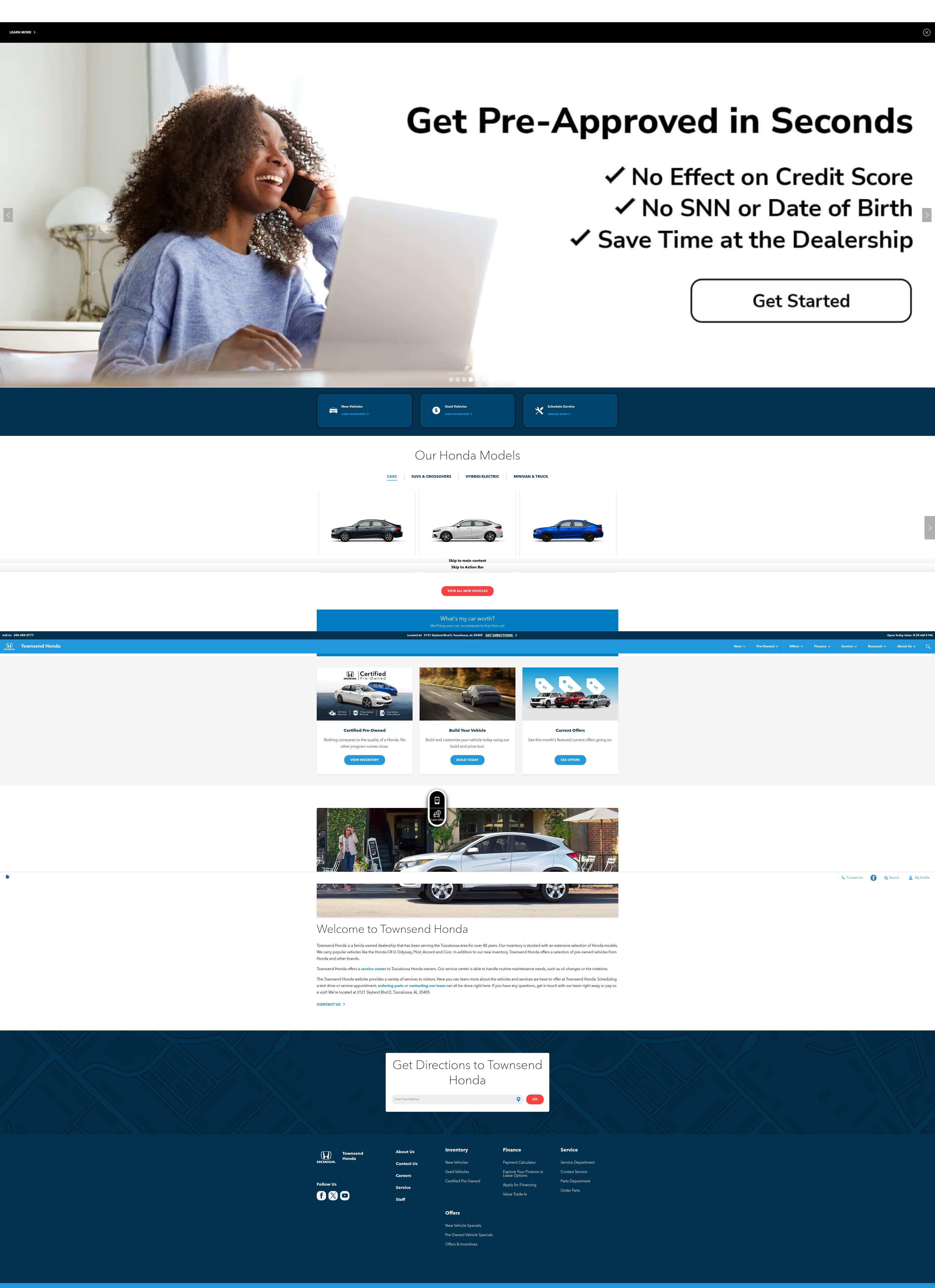 Screenshot of townsendhonda.com