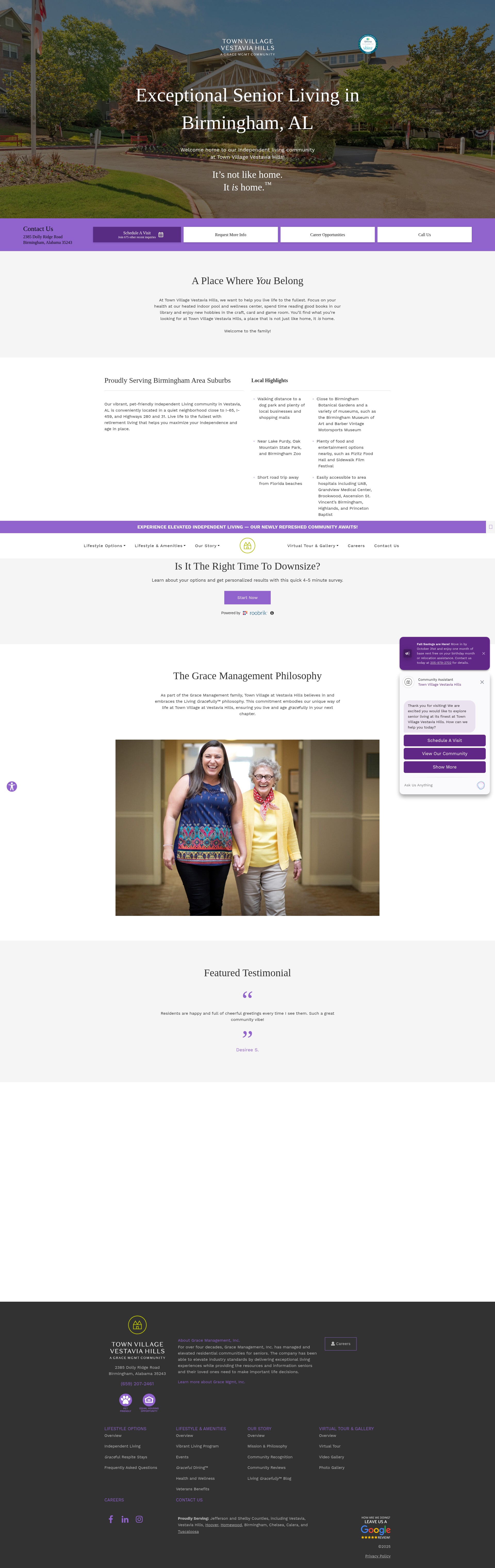 Screenshot of townvillagevestaviahills.com