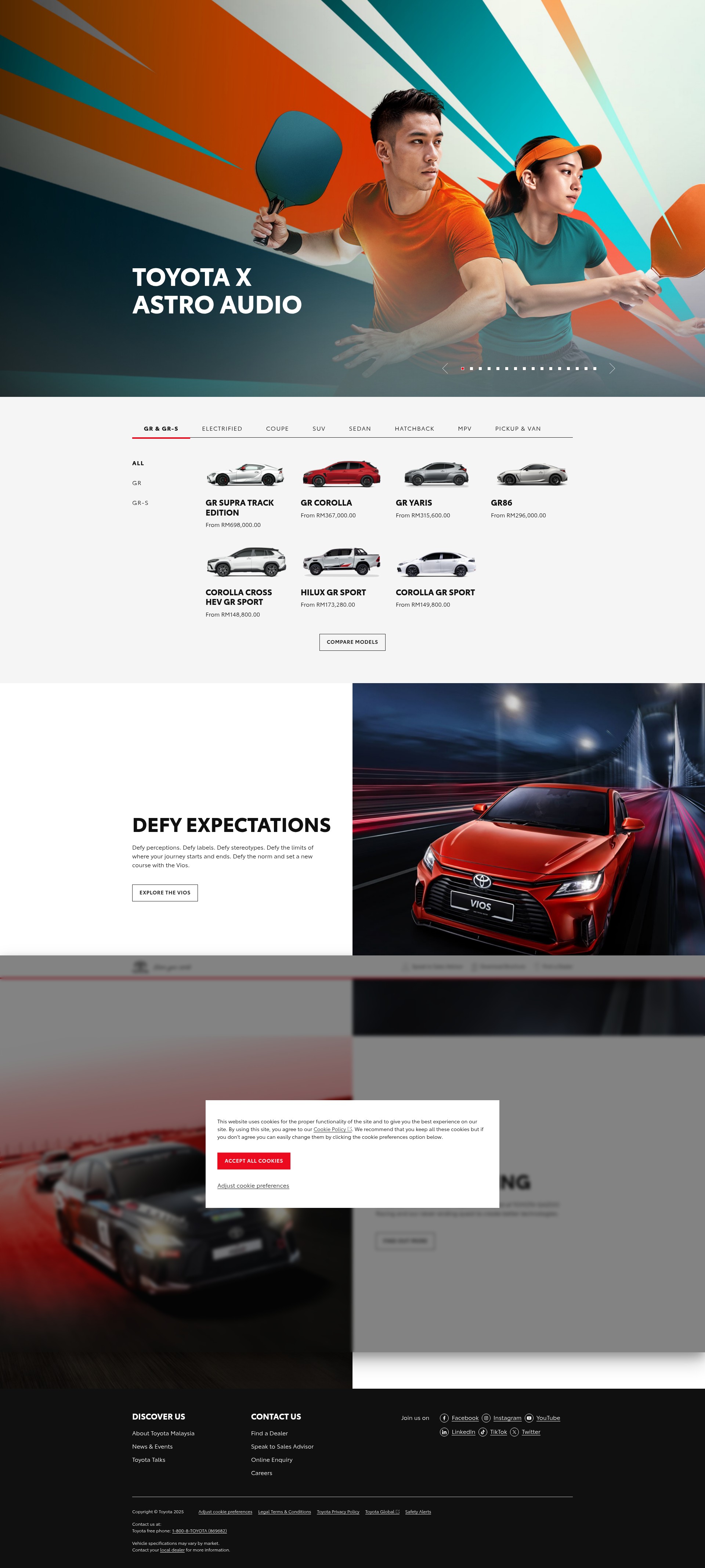 Screenshot of toyota.com.my