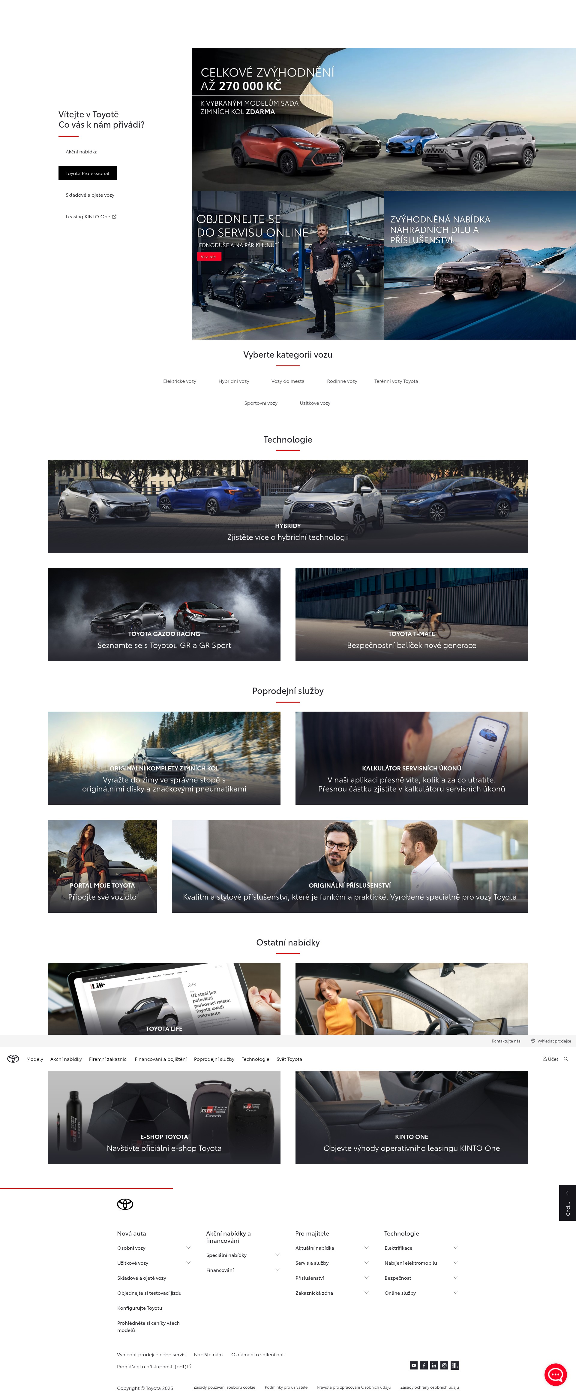 Screenshot of toyota.cz