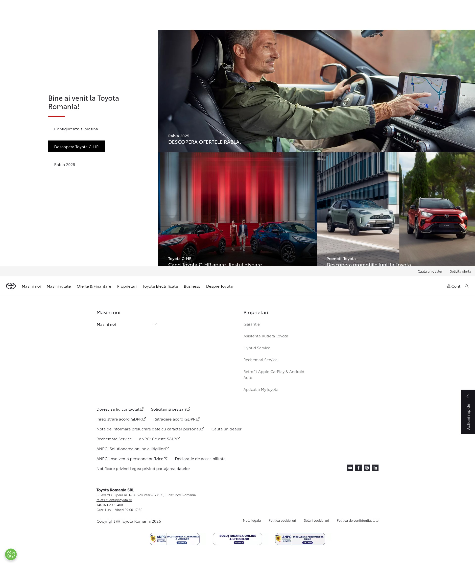 Screenshot of toyota.ro