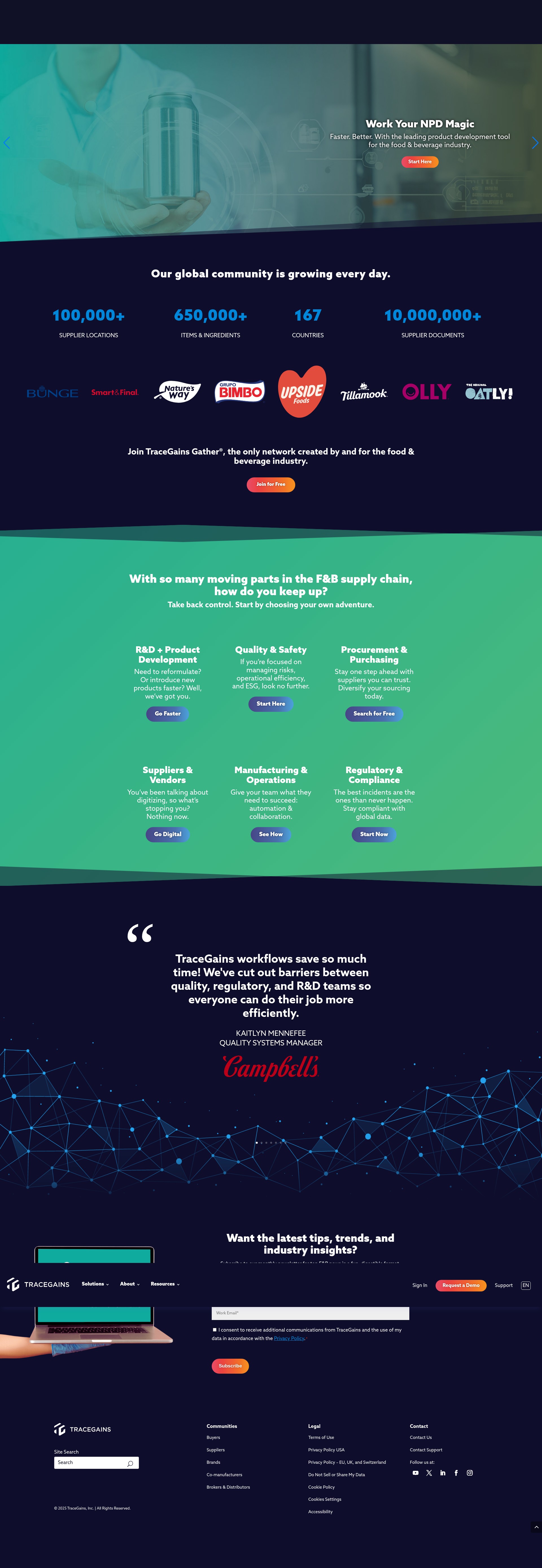 Screenshot of tracegains.com