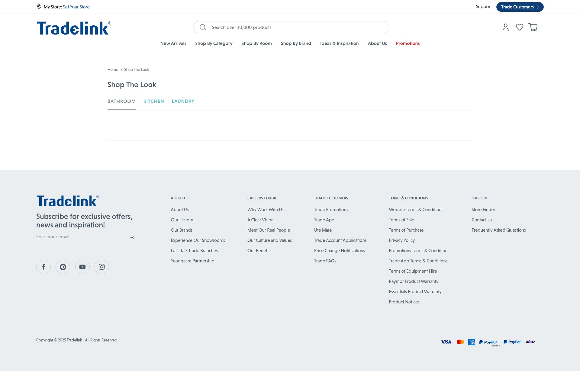 Screenshot of tradelink.com.au