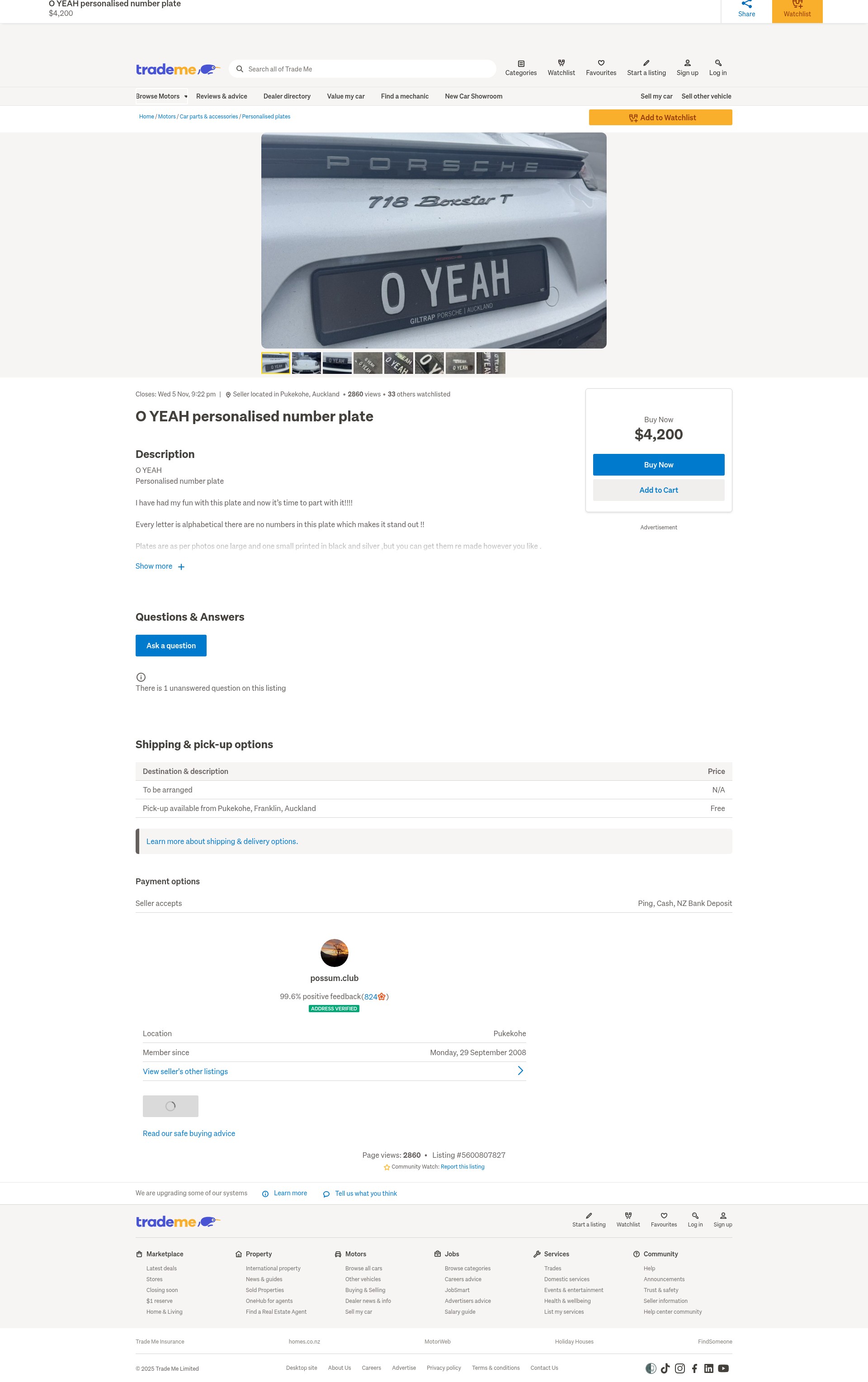 Screenshot of trademe.co.nz