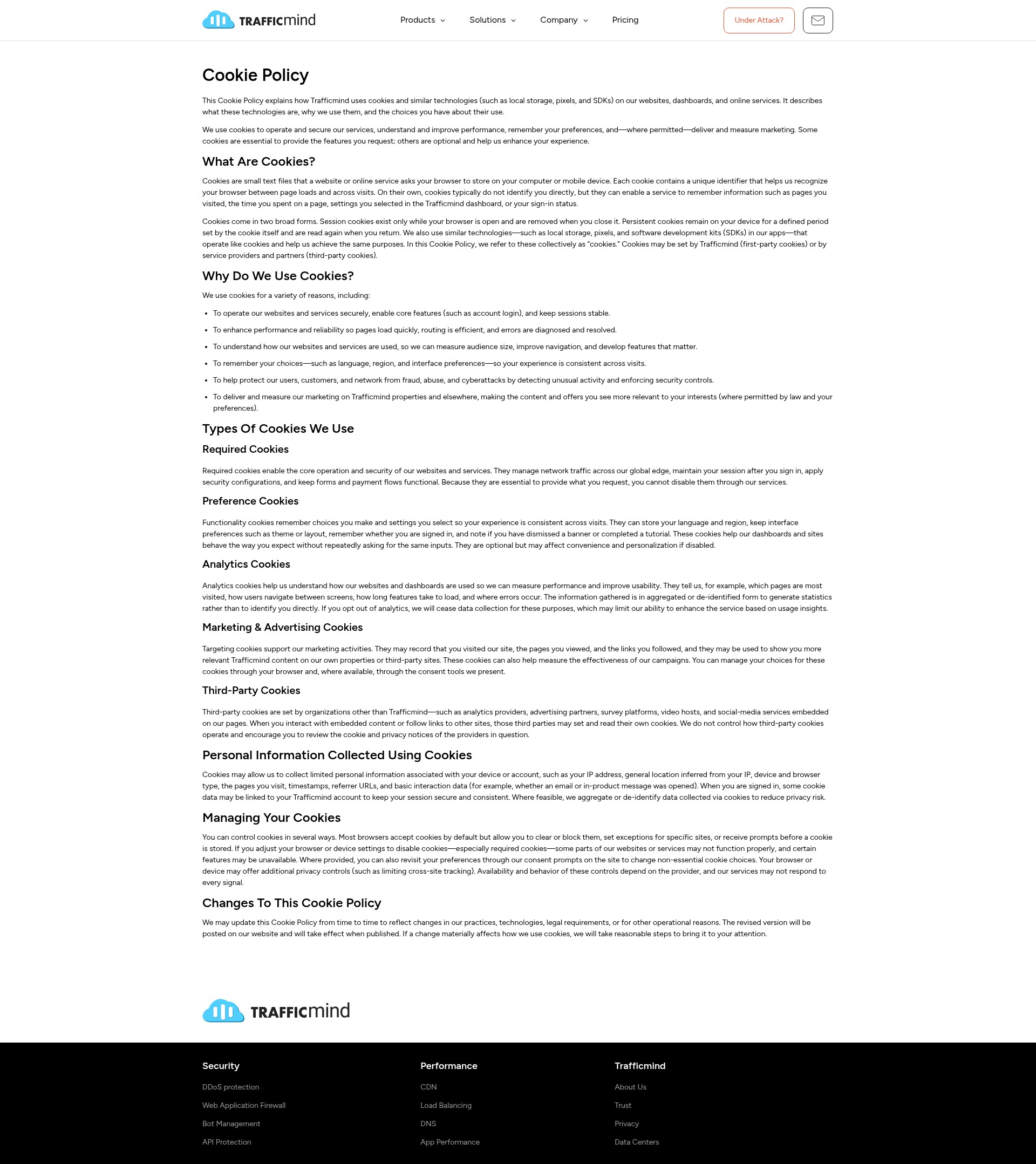 Screenshot of trafficmind.com
