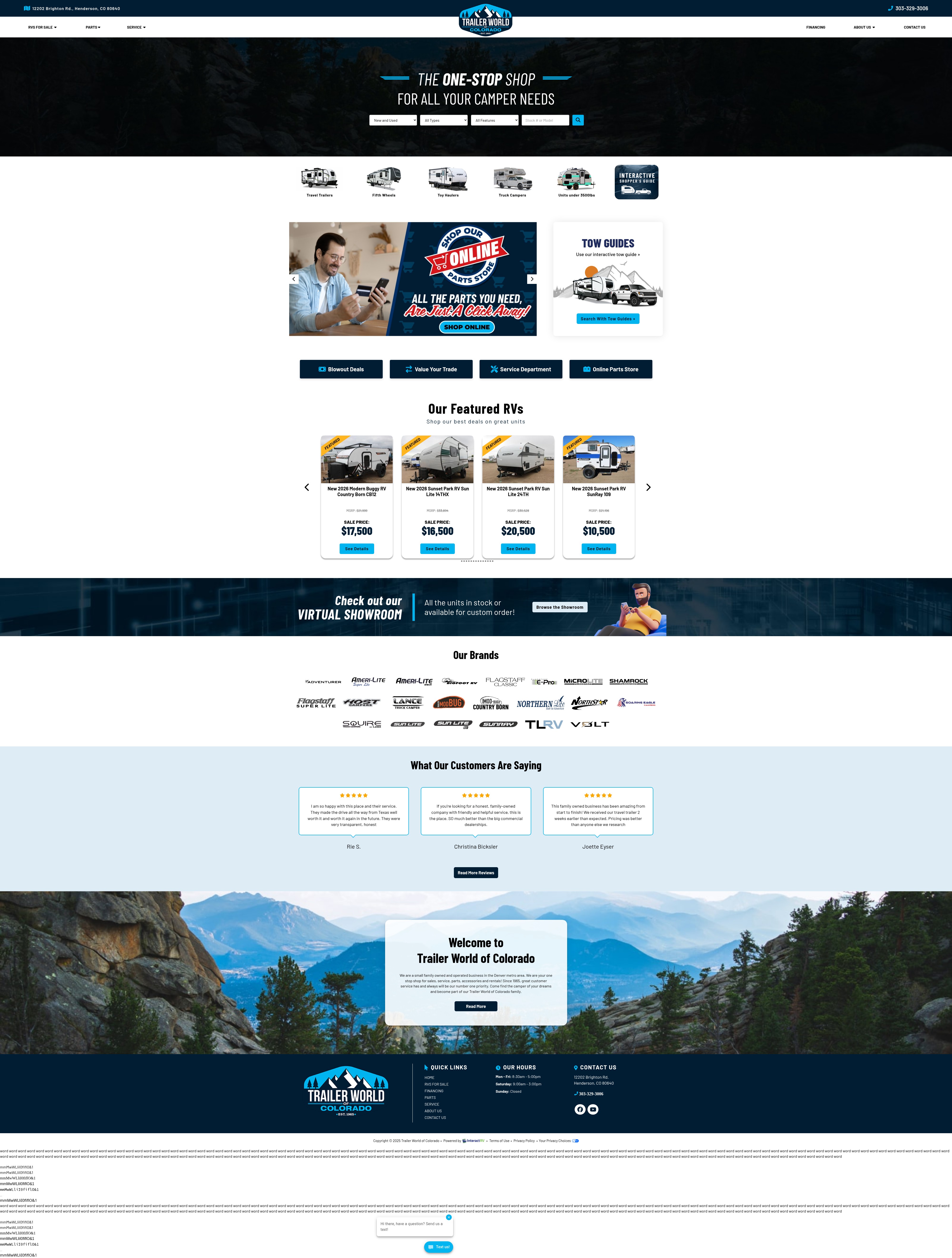Screenshot of trailerworldofcolorado.com