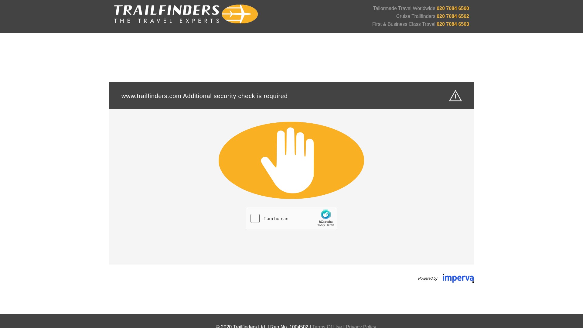 Screenshot of trailfinders.com
