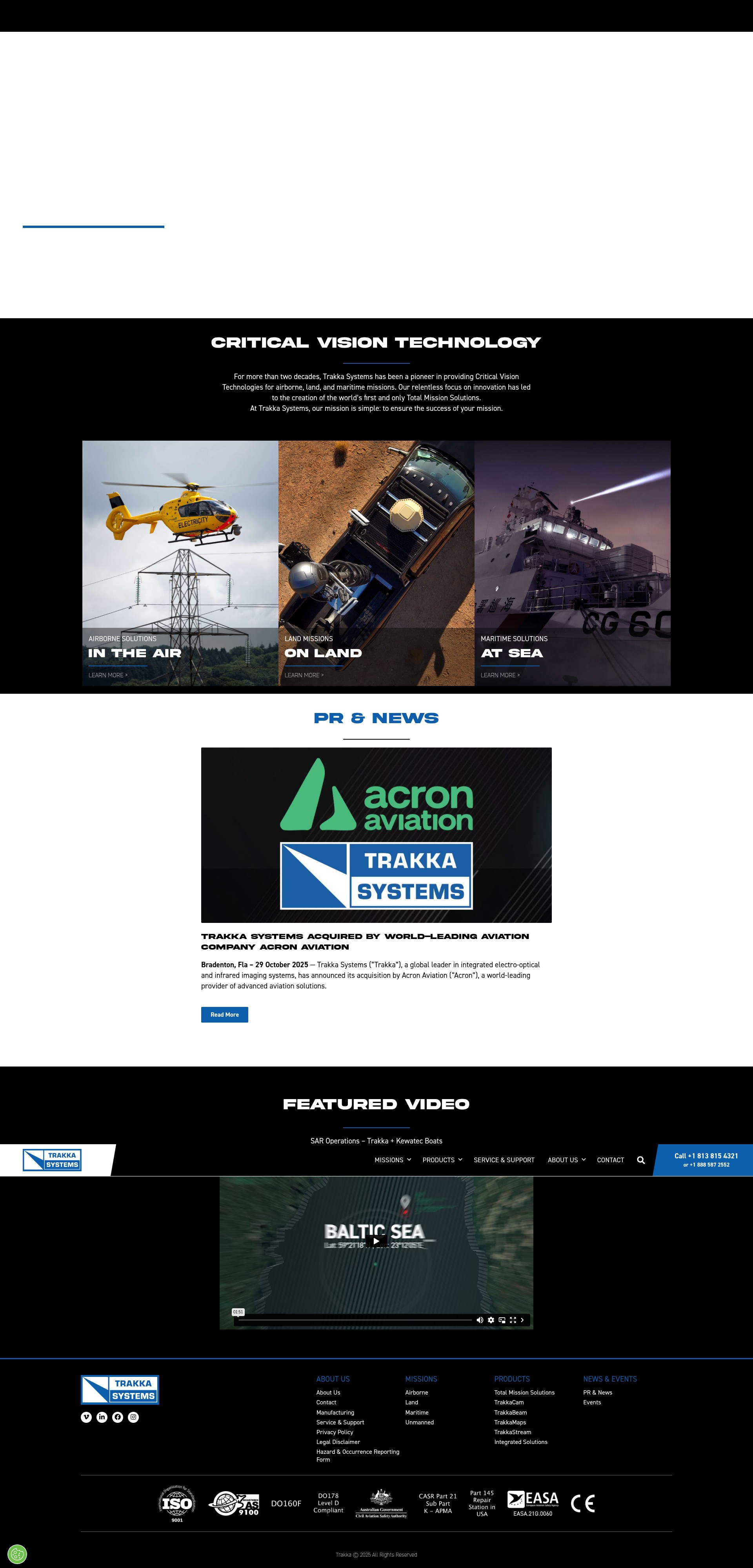 Screenshot of trakkasystems.com