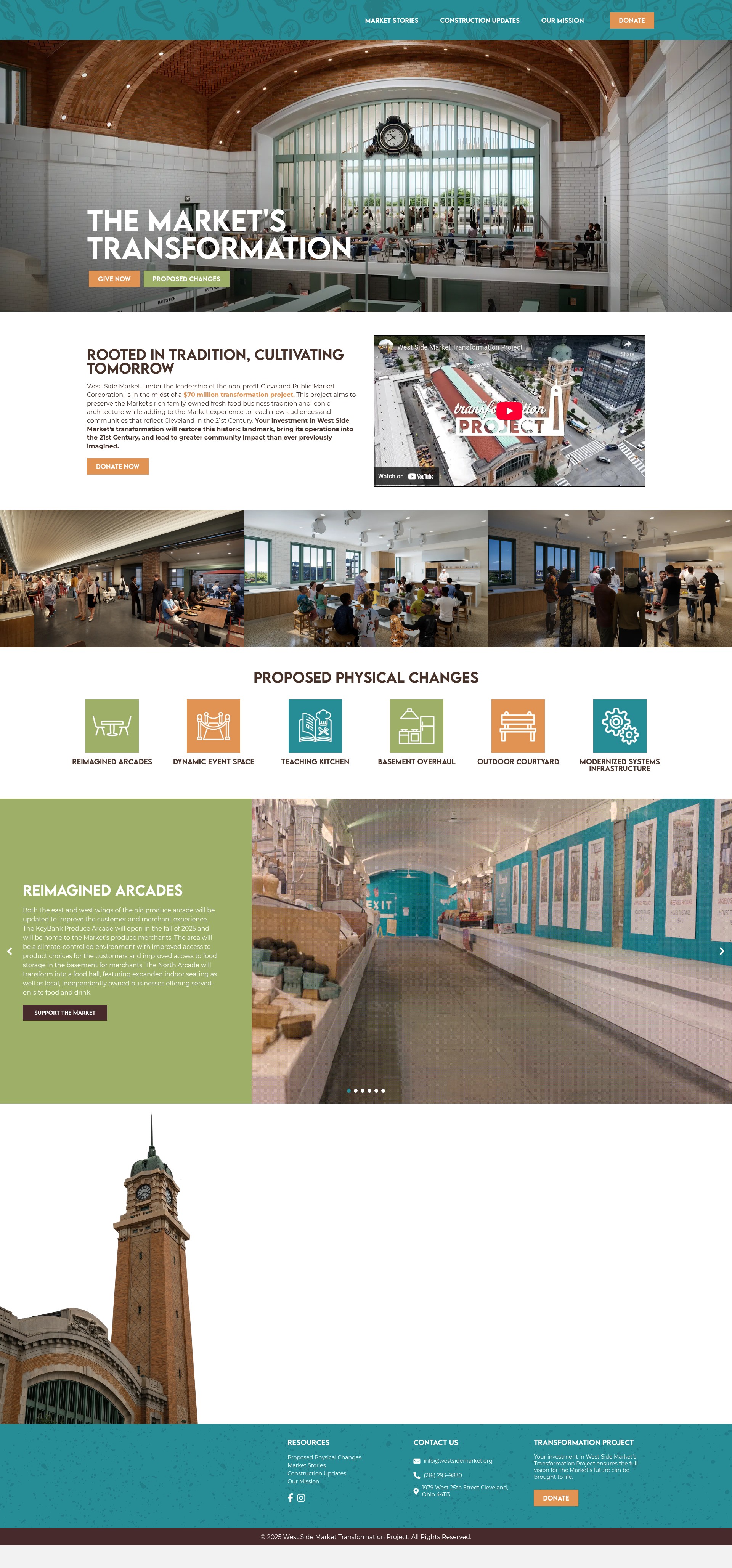Screenshot of transformationproject.westsidemarket.org