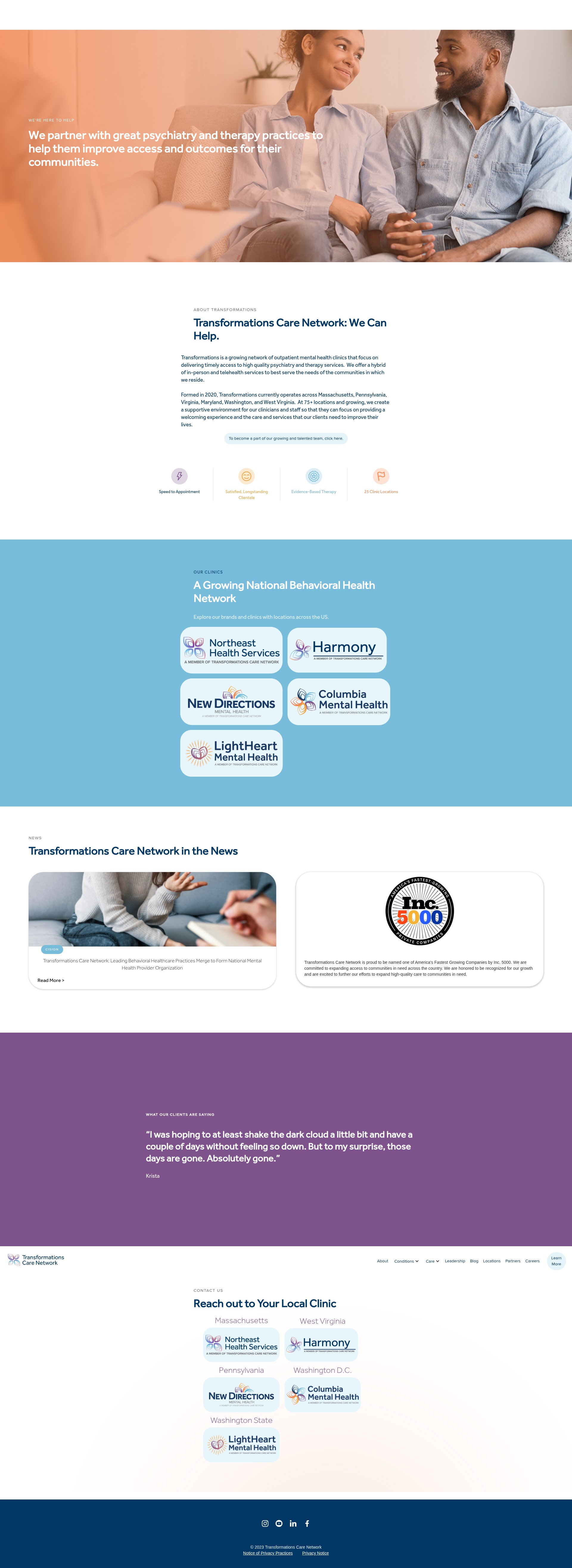 Screenshot of transformationsnetwork.com
