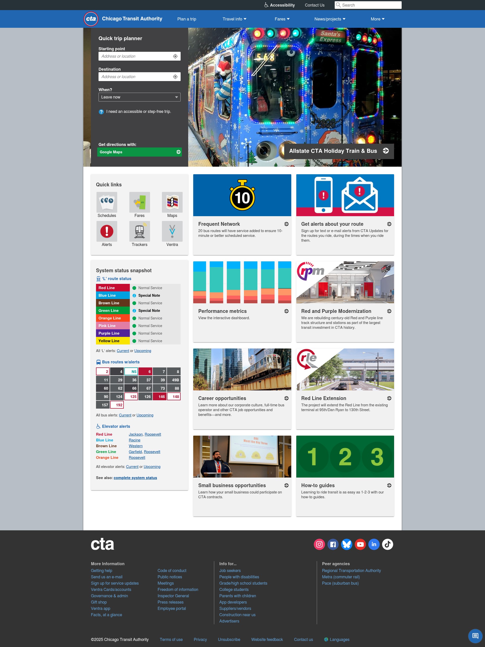 Screenshot of transitchicago.com