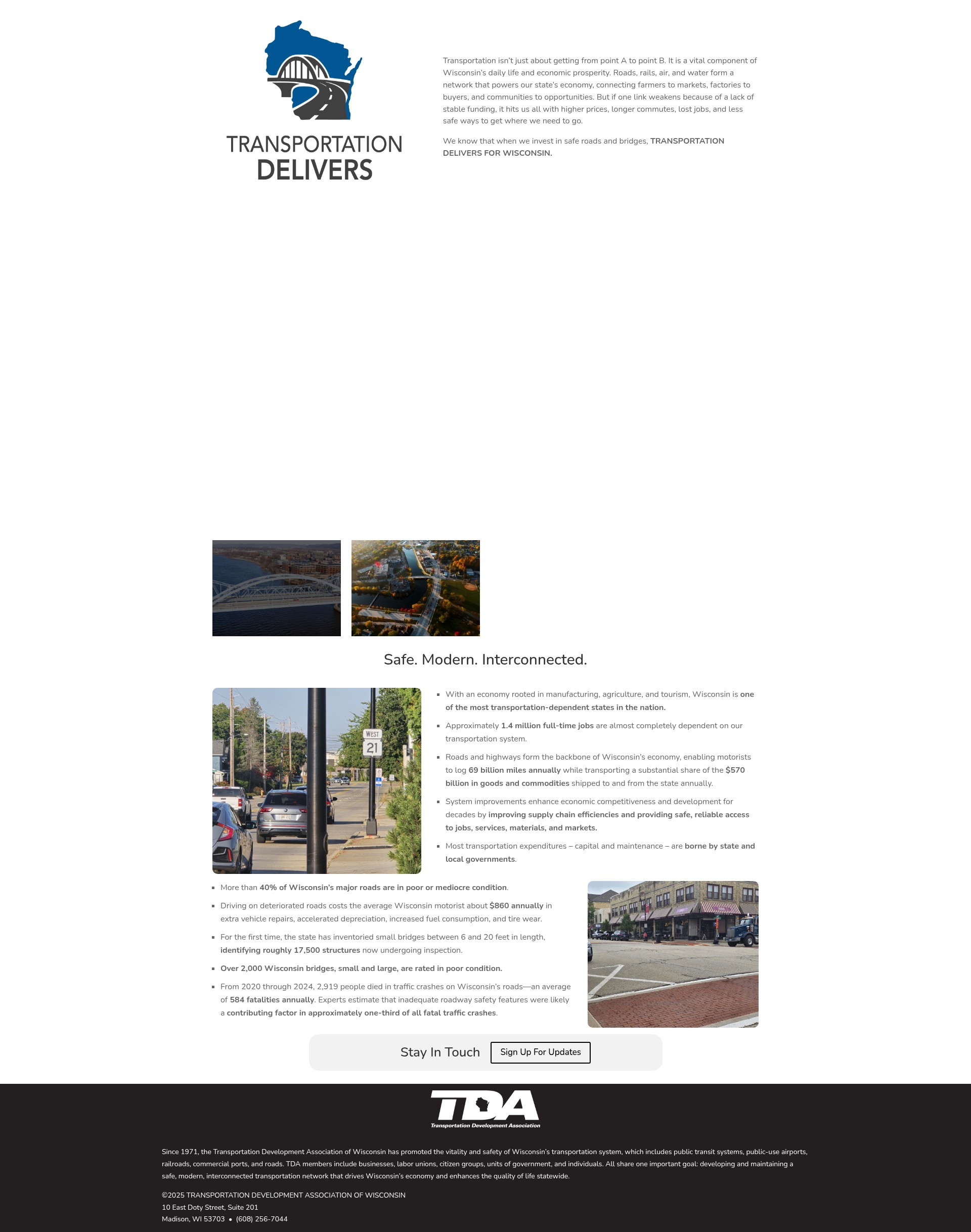 Screenshot of transportationdelivers.com