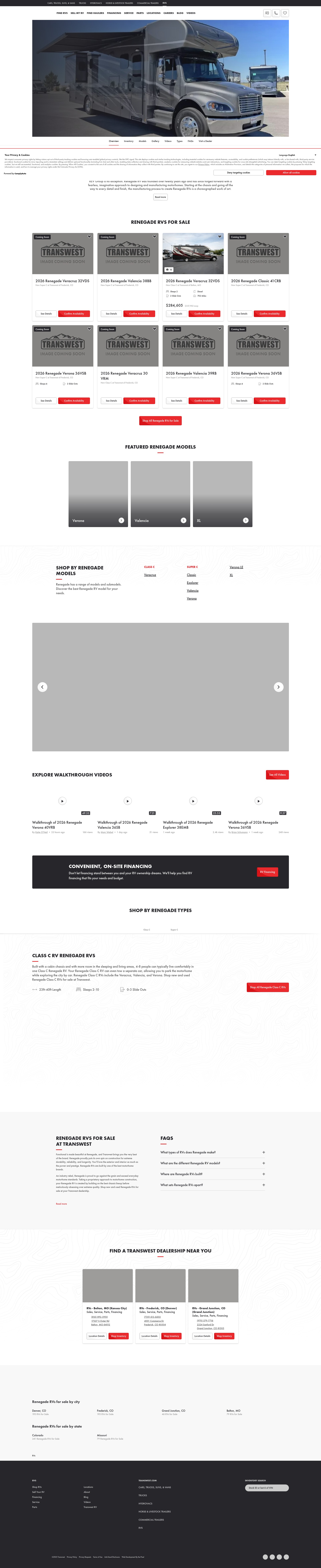 Screenshot of transwest.com