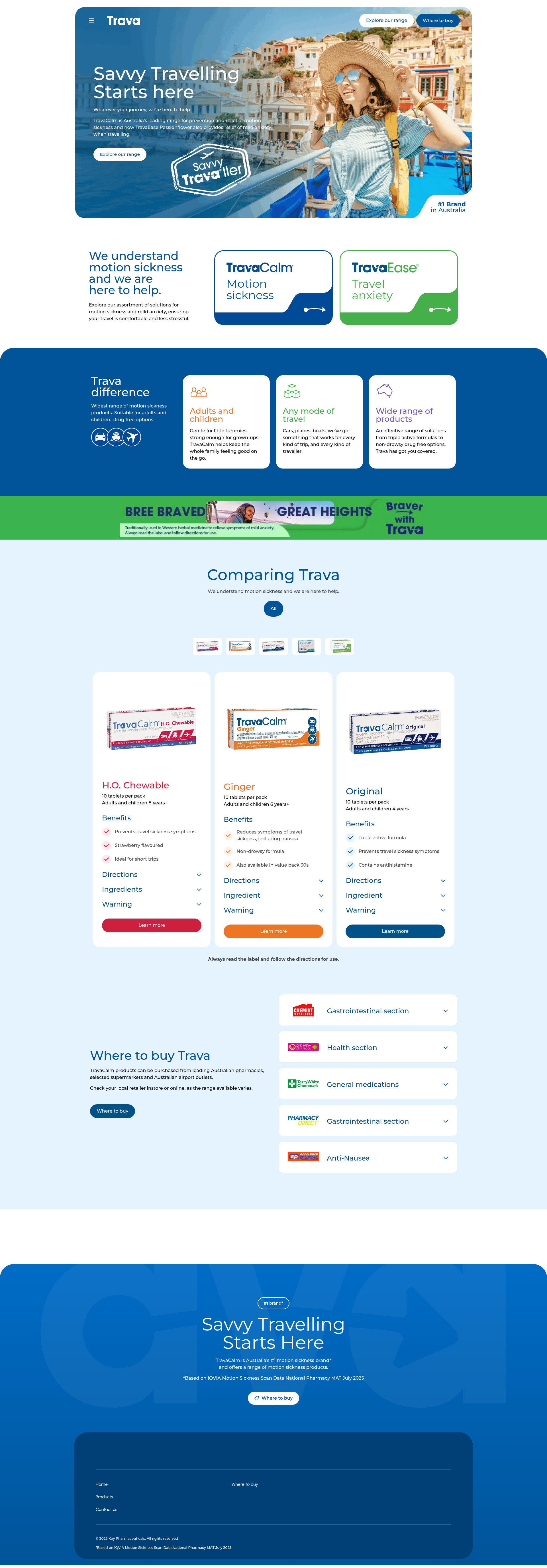 Screenshot of trava.com.au