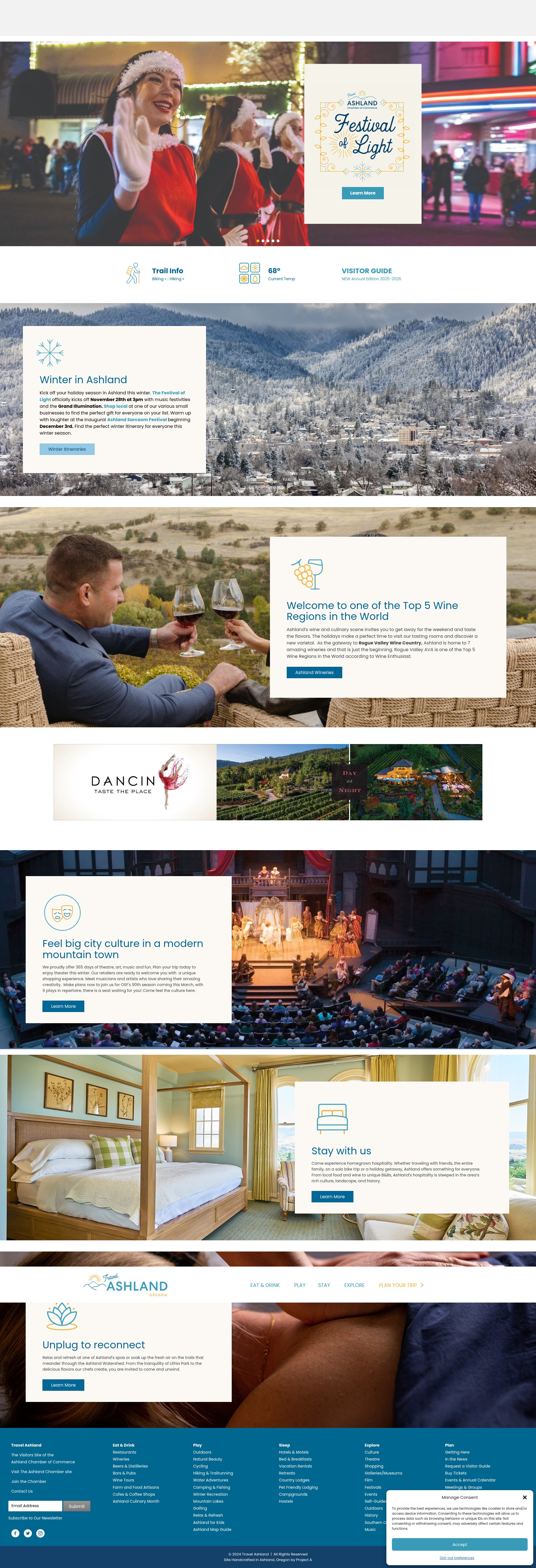 Screenshot of travelashland.com