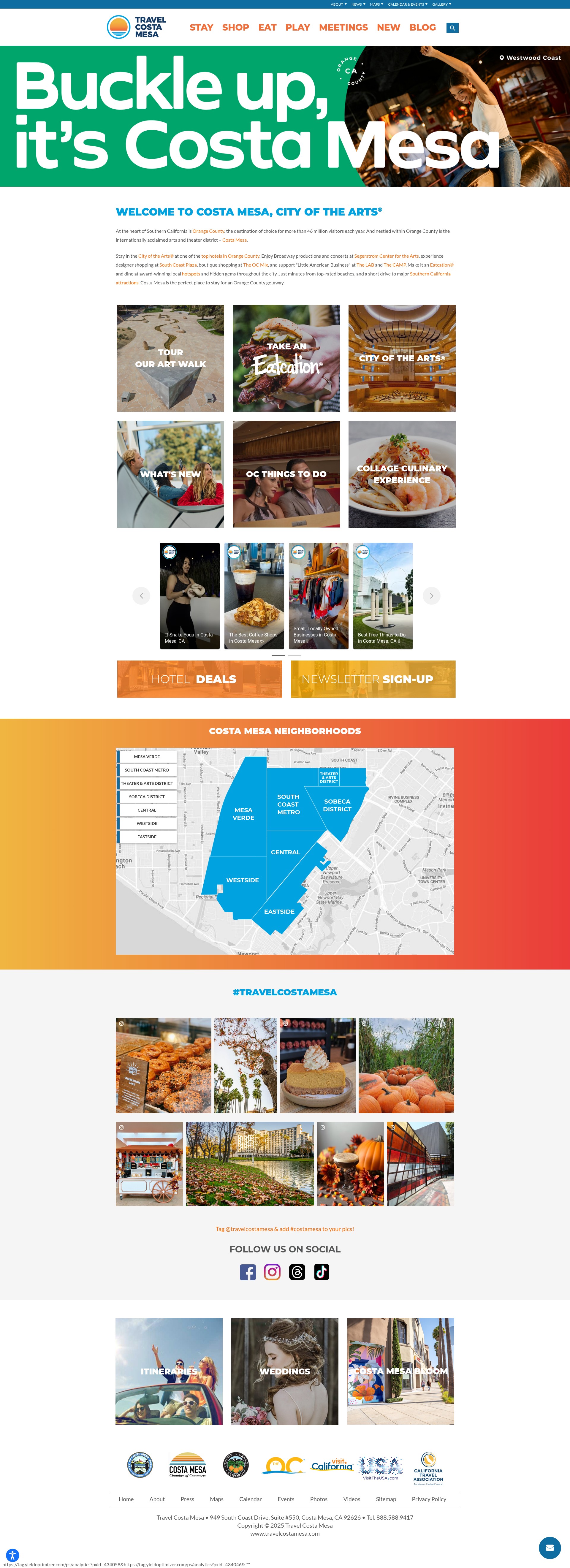Screenshot of travelcostamesa.com